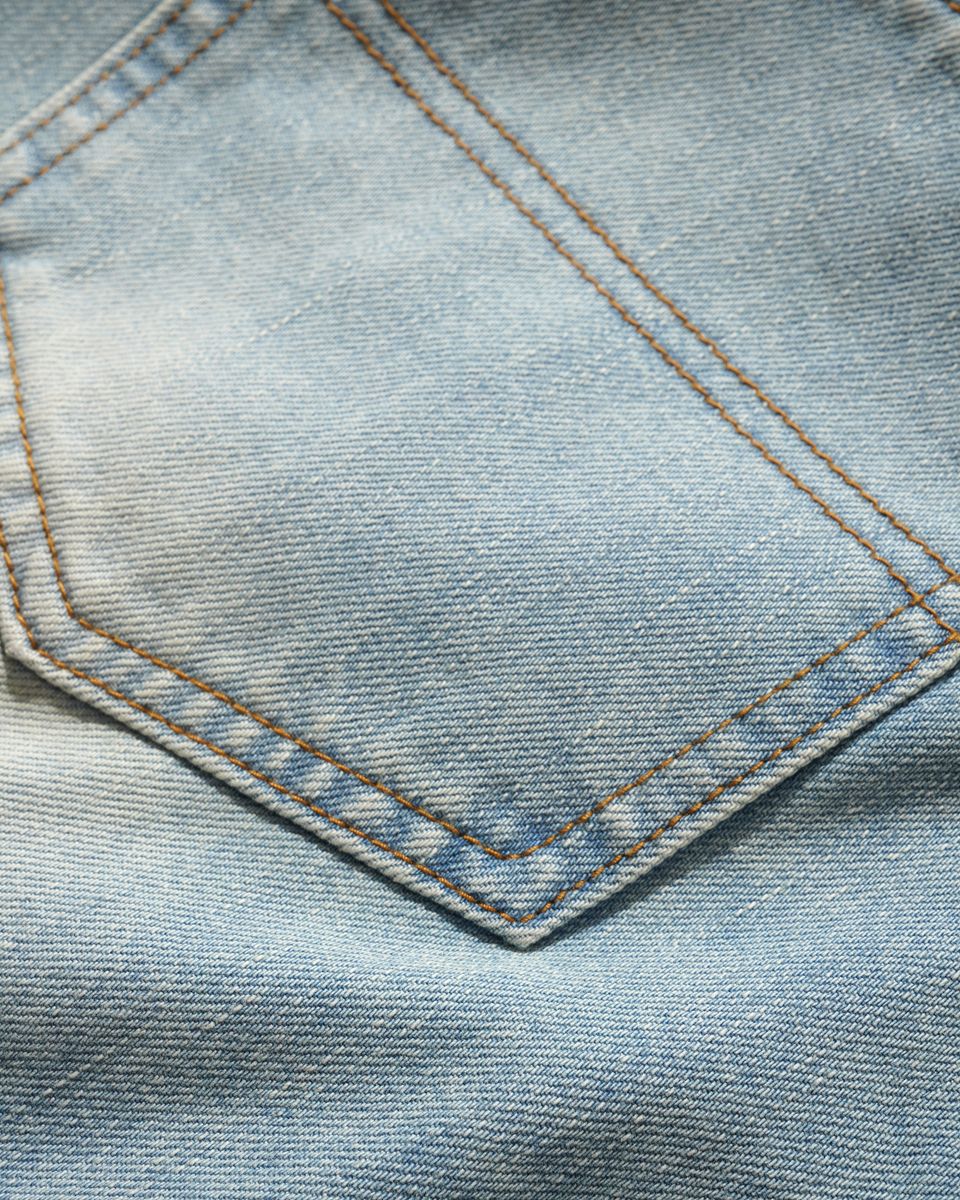 Butter Goods Straight Leg Denim Jeans - Distressed Light Blue
