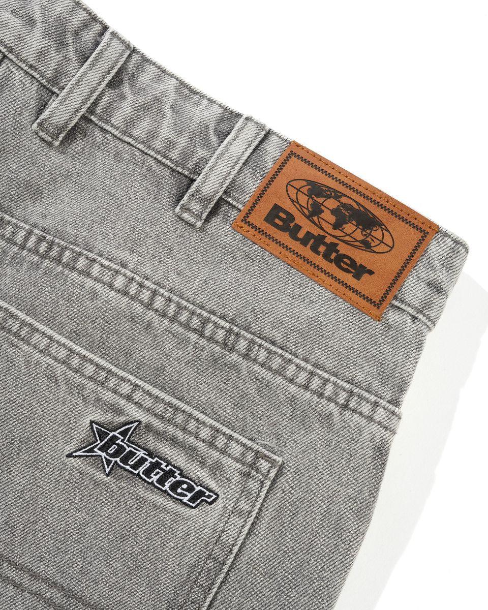 Butter Goods Racer Denim Jeans - Grey Wash