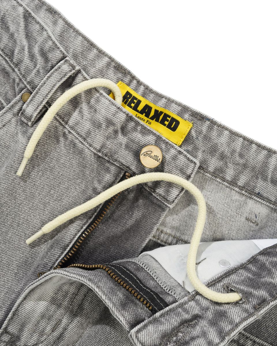 Butter Goods Racer Denim Jeans - Grey Wash
