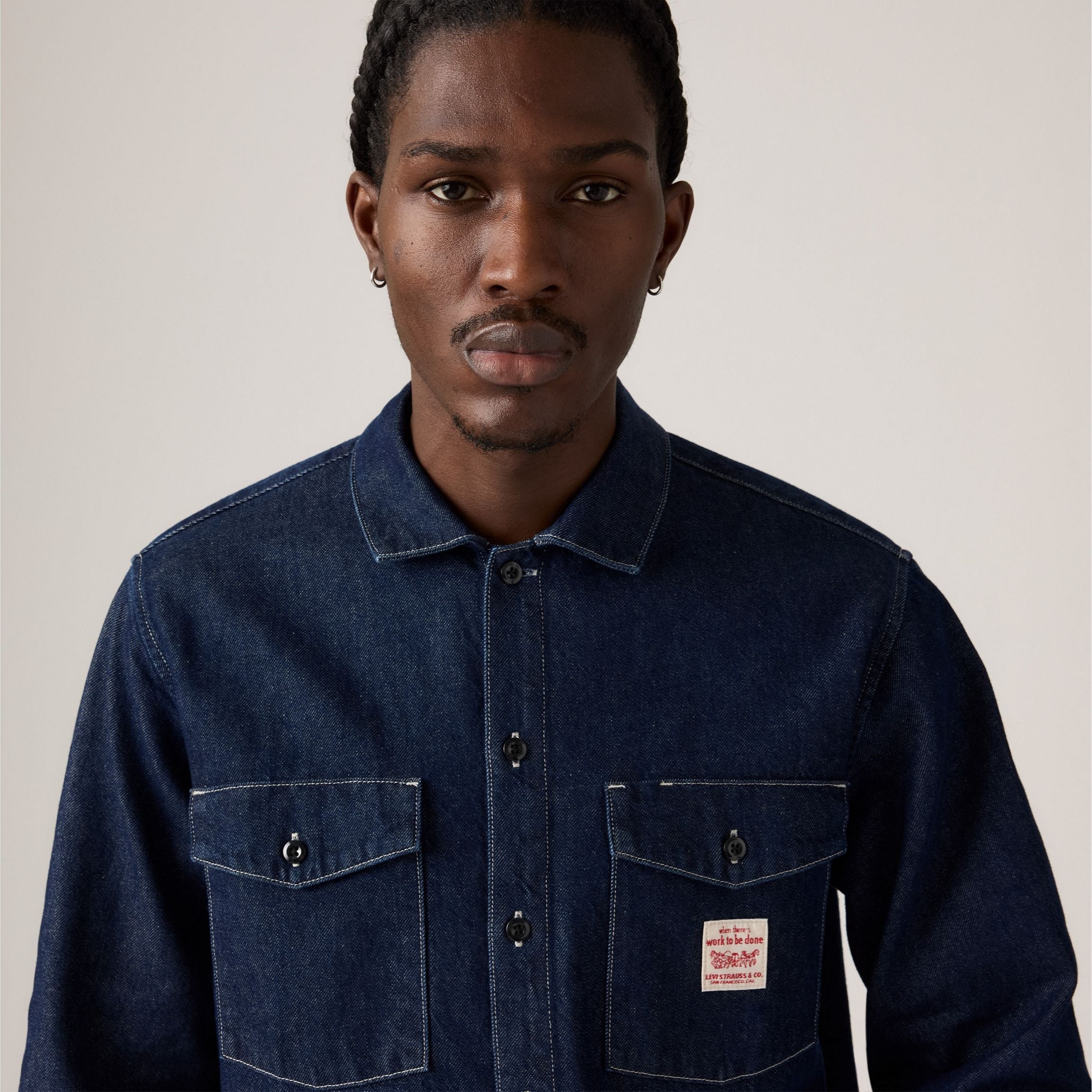 Levi's Long-sleeve Worker Shirt - Rinse Work Repeat - Dark Wash