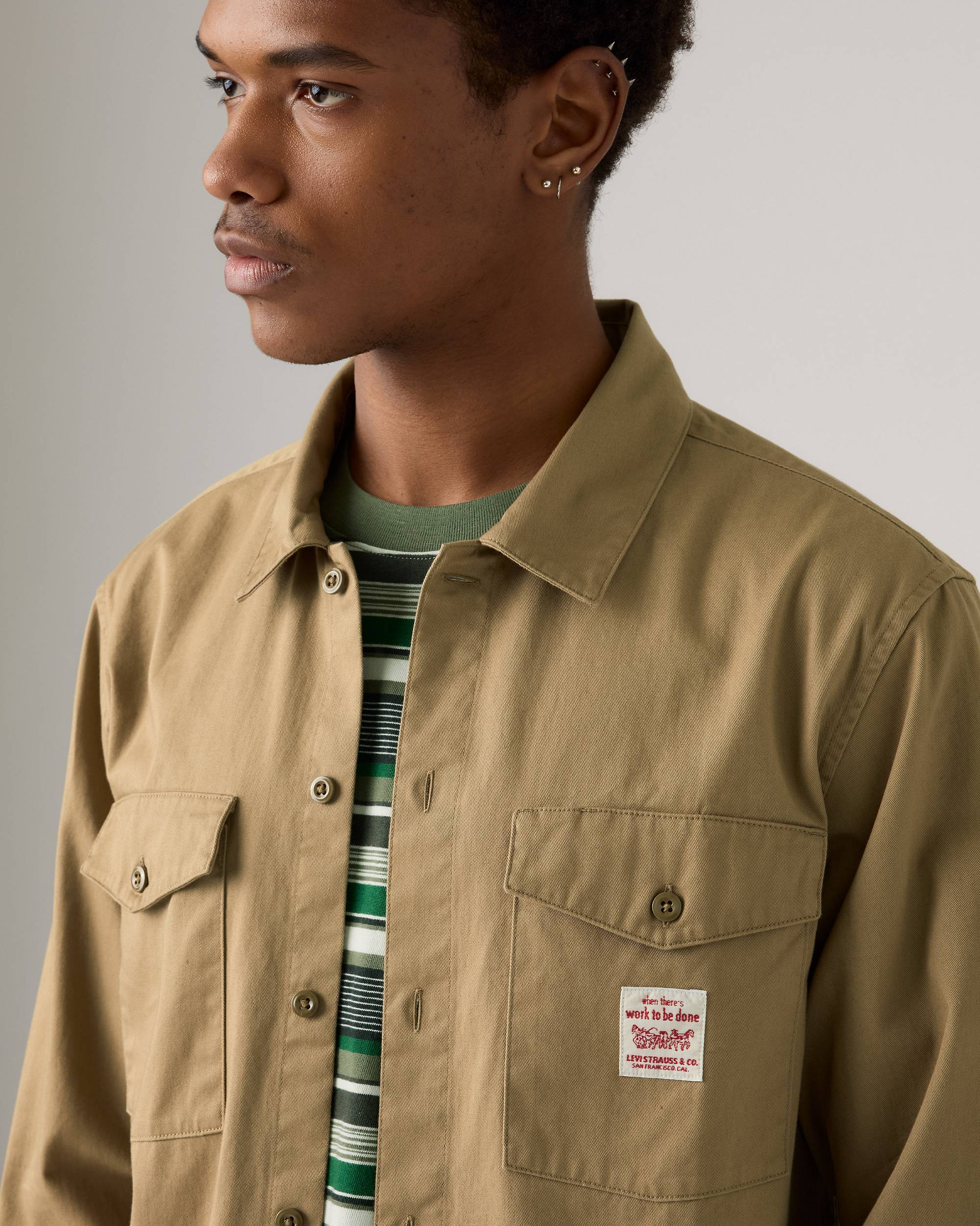 Levi's Long-sleeve Worker Shirt - Tiger's Eye Twill - Brown