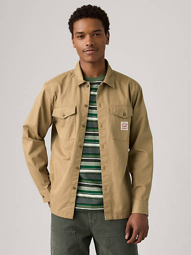 Levi's Long-sleeve Worker Shirt - Tiger's Eye Twill - Brown