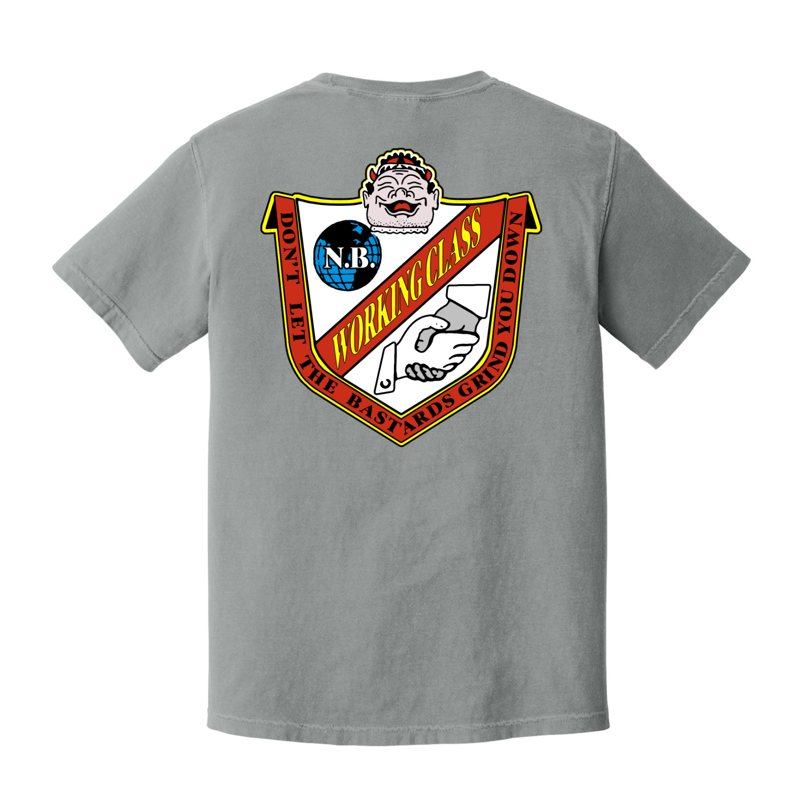 Working Class IOOB Tee - Grey/Blue/Red/Yellow