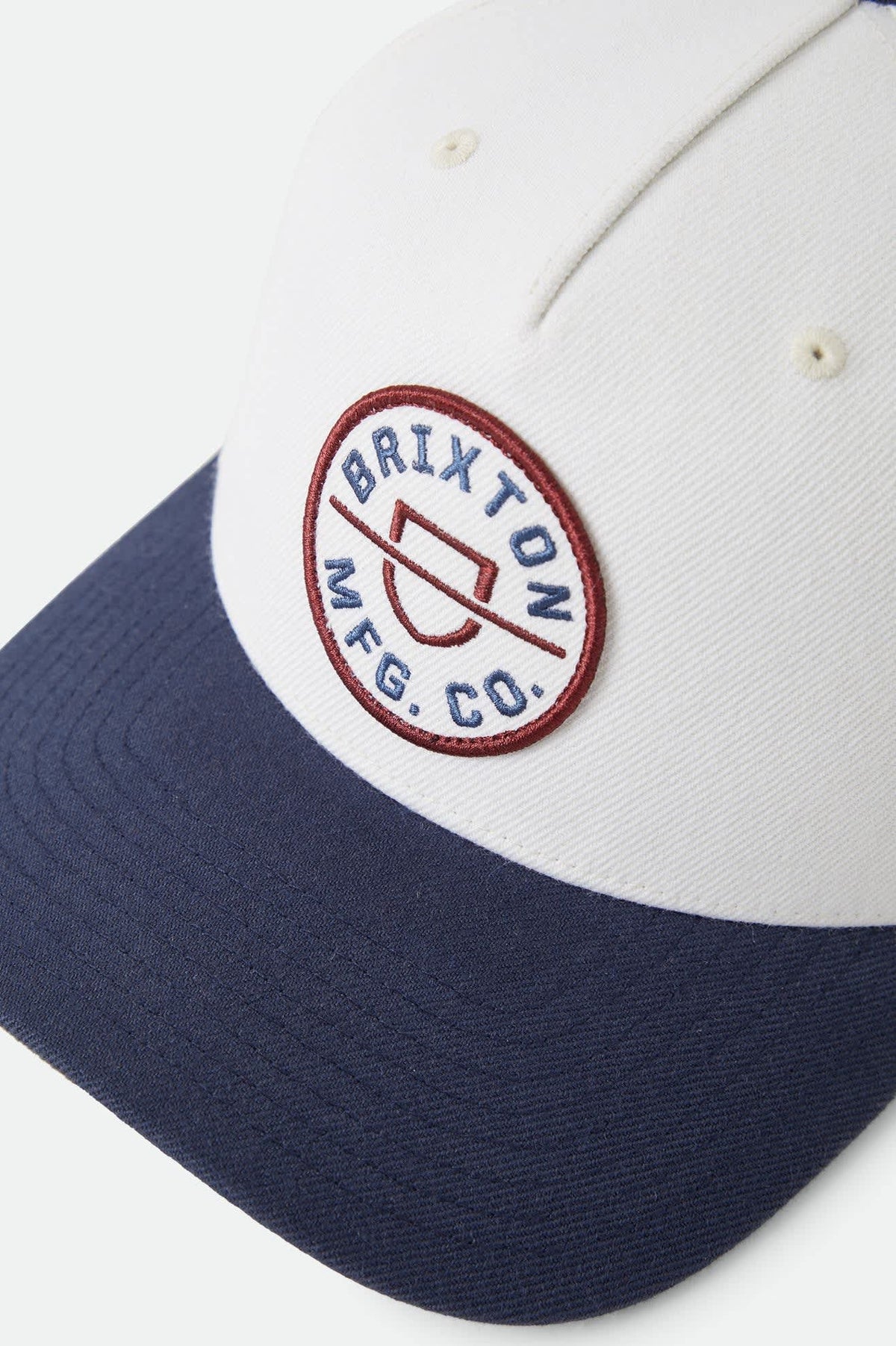 Brixton Crest C MP Snapback - Wax Paper/Navy