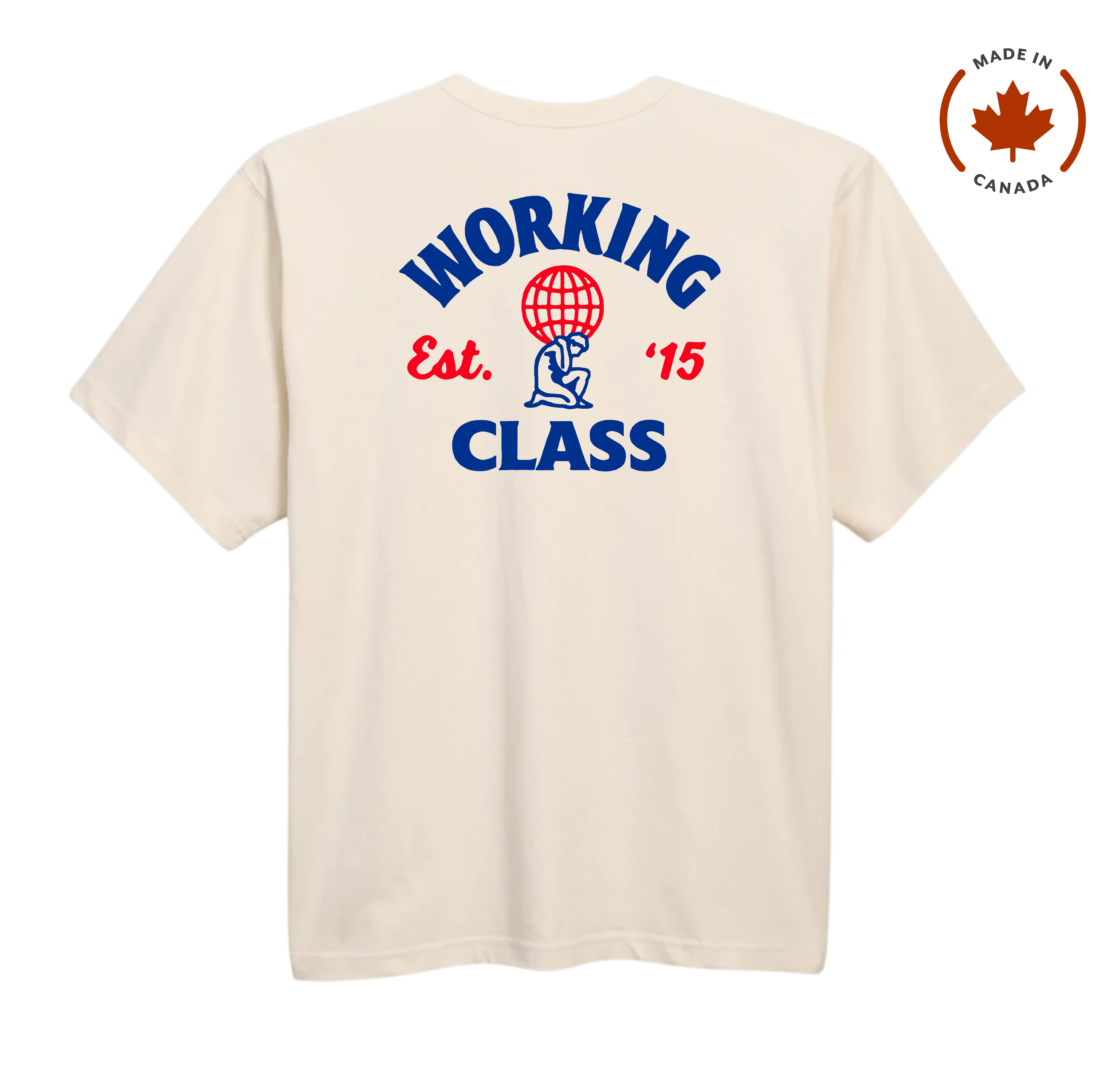 Working Class Made in Canada Atlas Tee - Natural