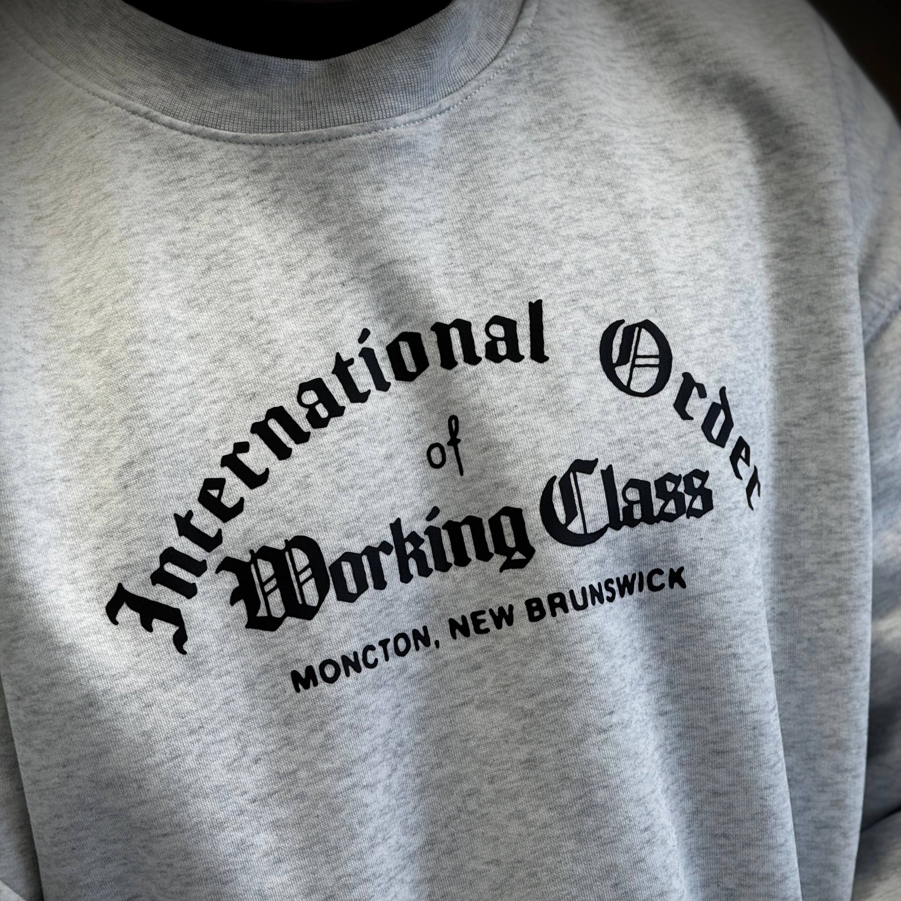 Working Class International Order Crew - White Heather/Black
