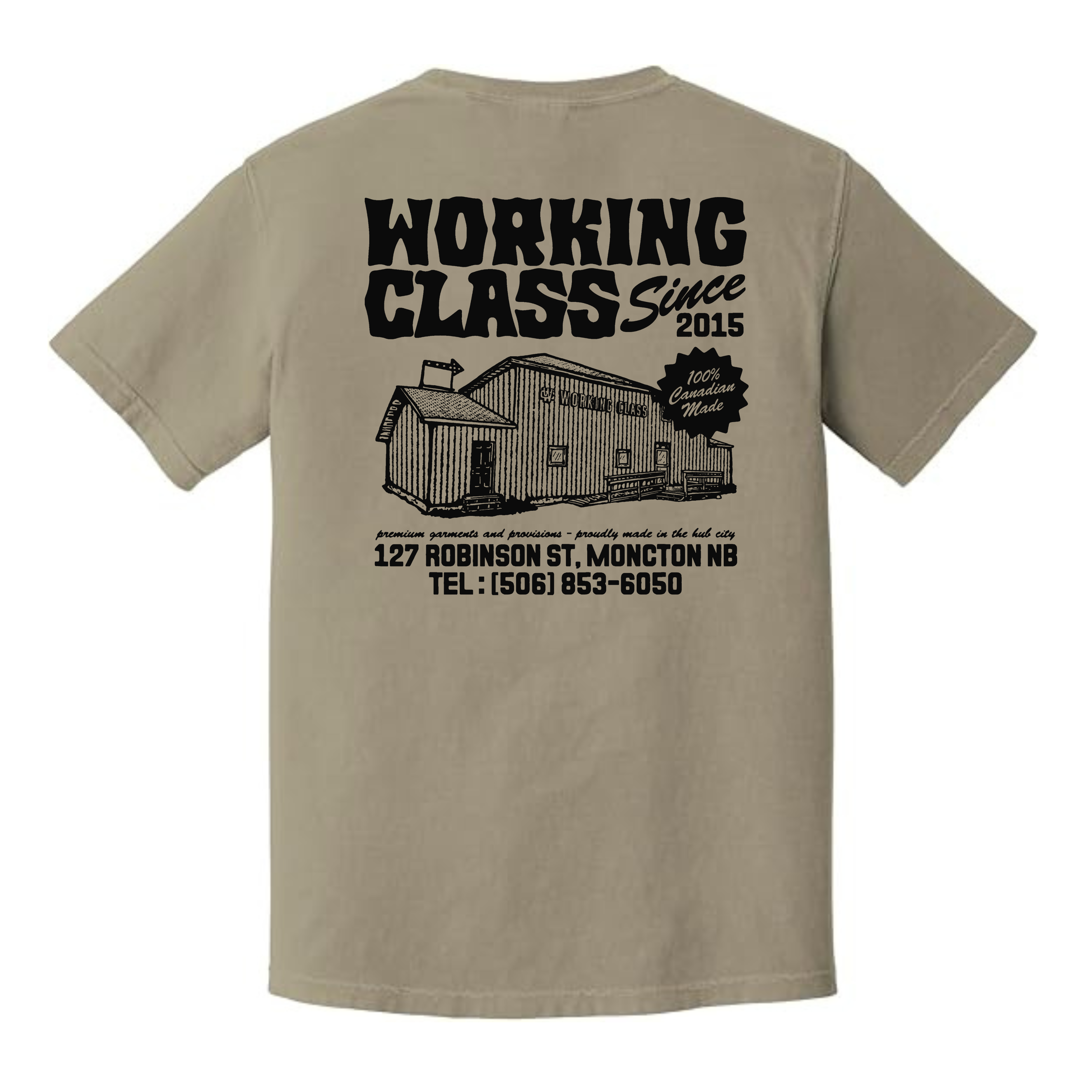 Working Class Robinson St. Tee - Sandstone/Black