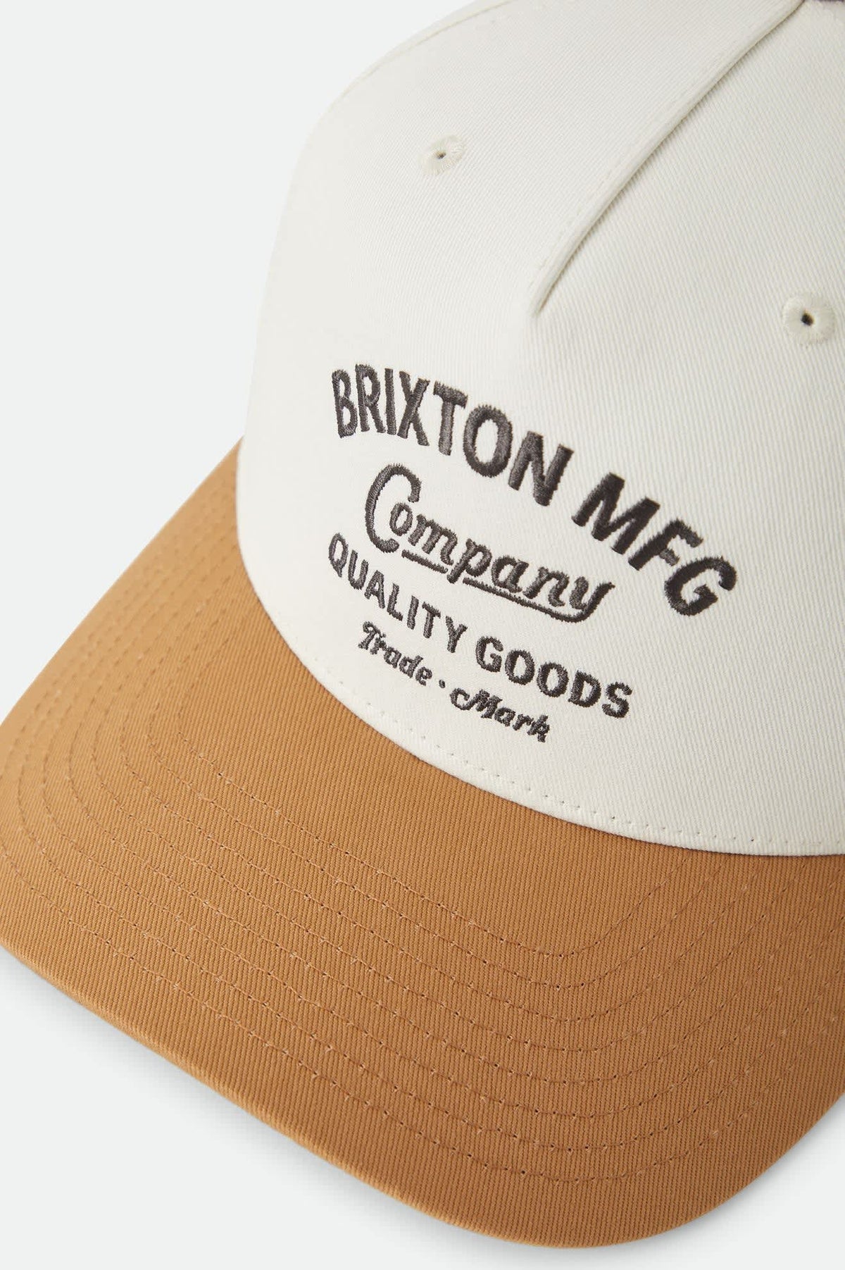 Brixton Stratton Snapback - Off White/Caramel