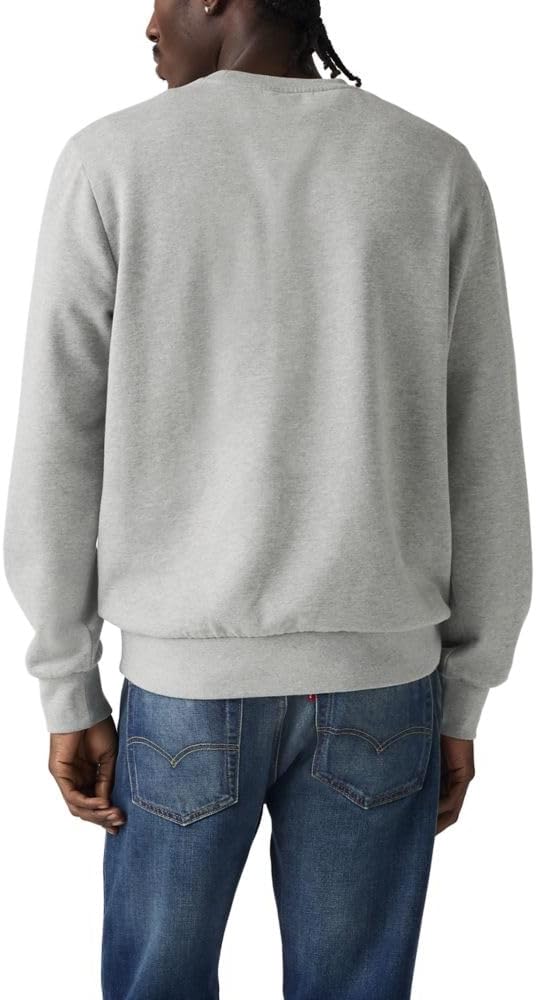 Levi's Standard Fit Graphic Crewneck Sweatshirt - Crew Rain Drum - Brown