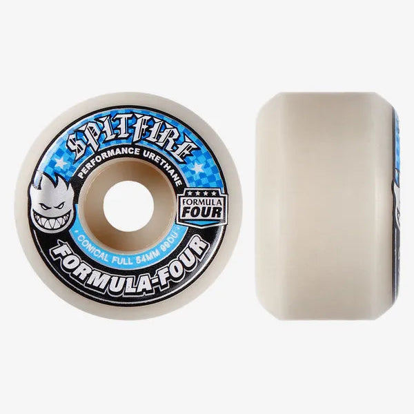 Spitfire Formula Four skateboard wheels on a white background