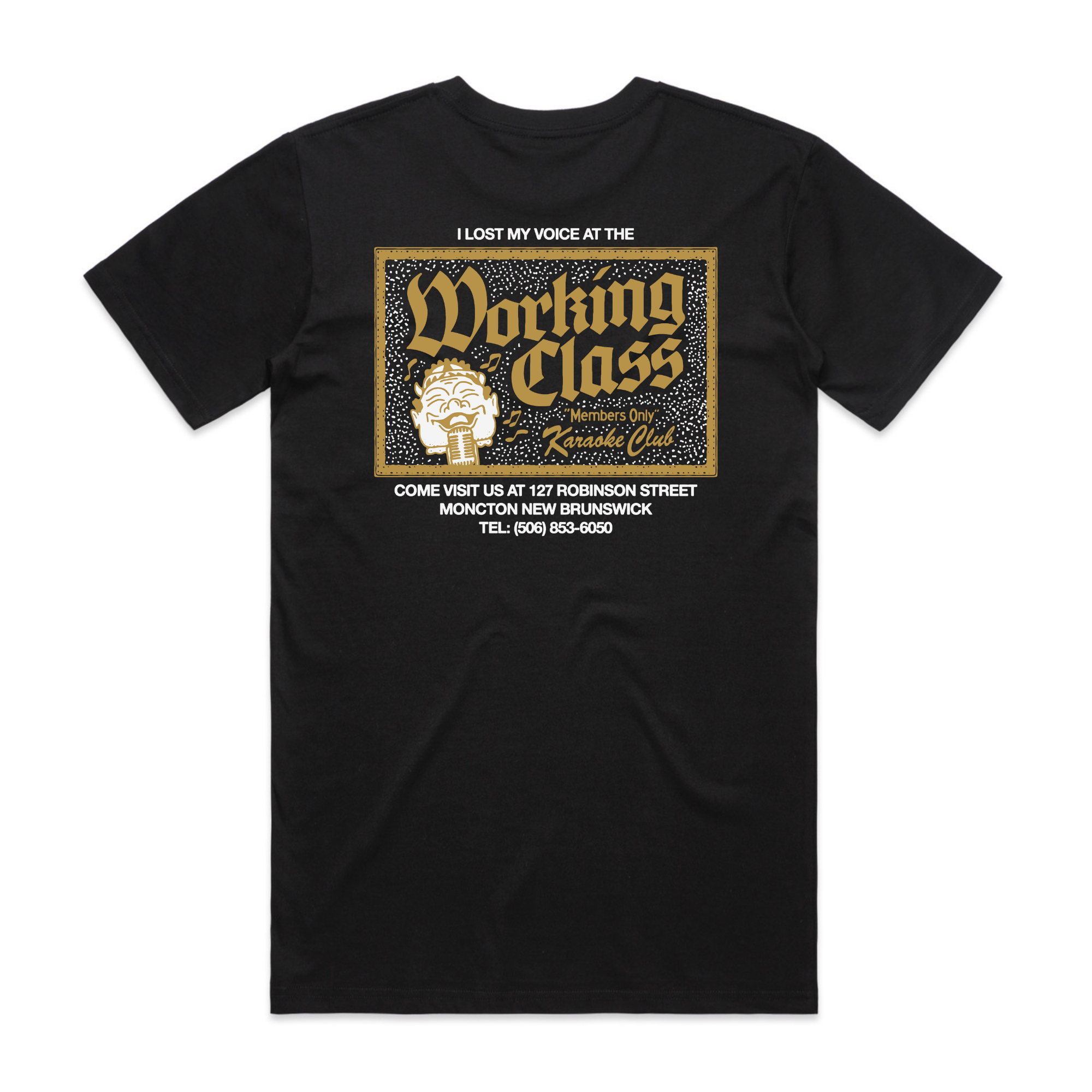Working Class Karaoke Tee - Black/Gold
