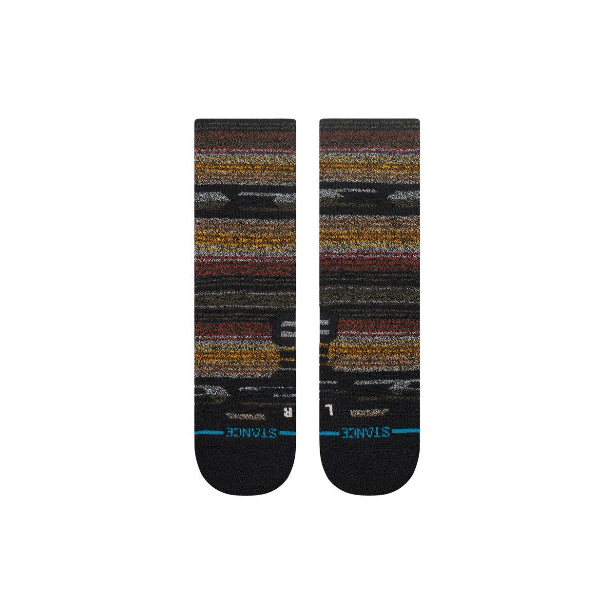 Stance Fork In The Road Mid Crew Socks - Black