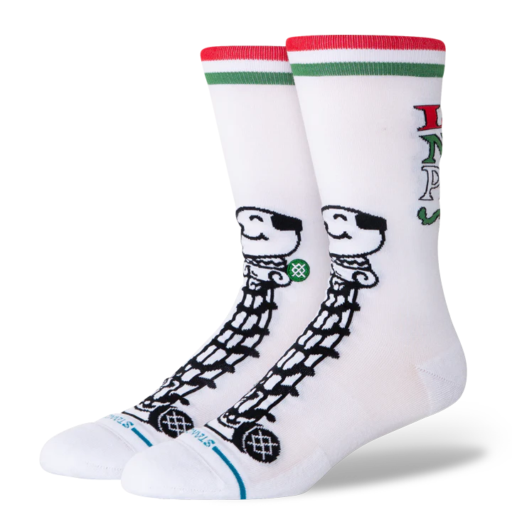 Stance x Home Alone Little Neros Crew Socks - White