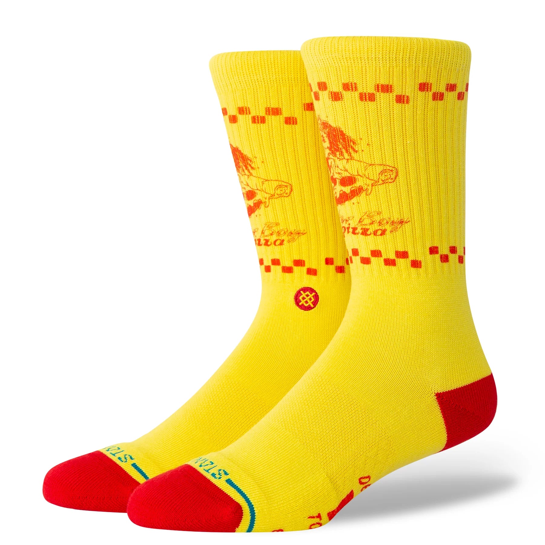 Stance X Stranger Things Surfer Boy Crew Sock - Yellow/Red
