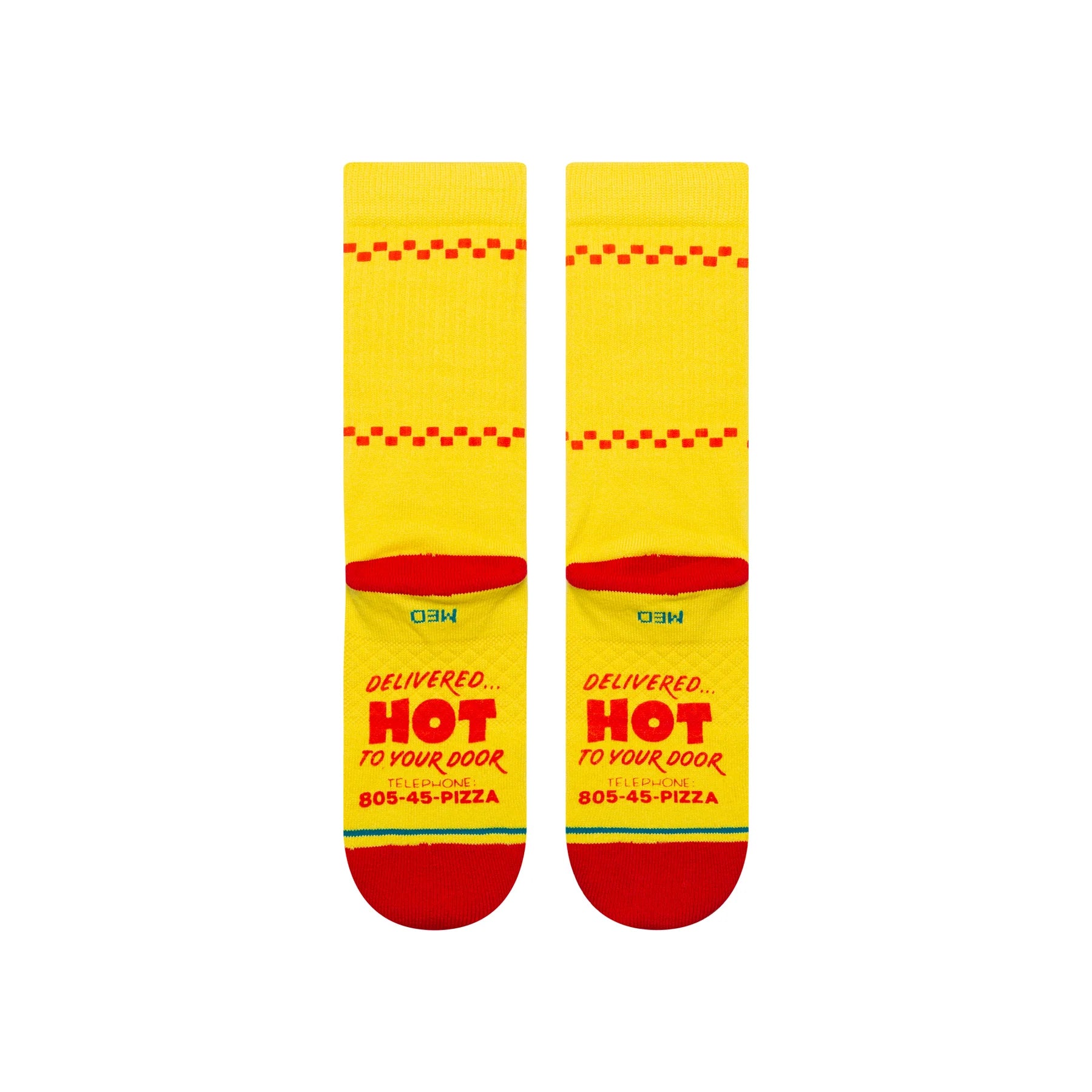 Stance X Stranger Things Surfer Boy Crew Sock - Yellow/Red