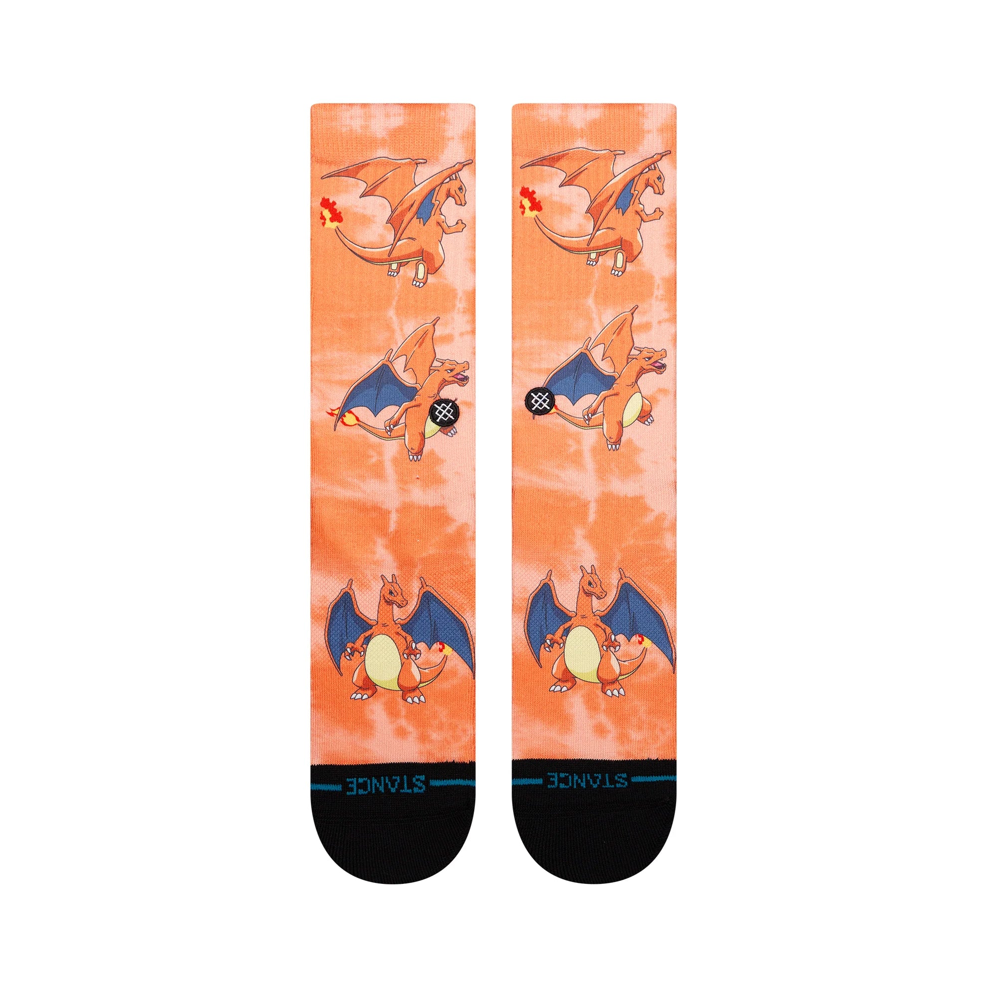 Pokémon x Stance Charizard Crew Socks - Orange