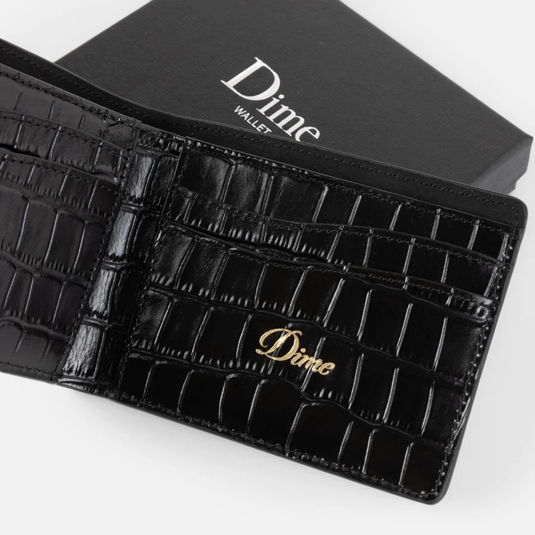 Dime Crock Bifold Wallet - Black