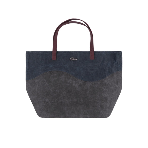 Dime Oversized Waxed Canvas Tote - Navy
