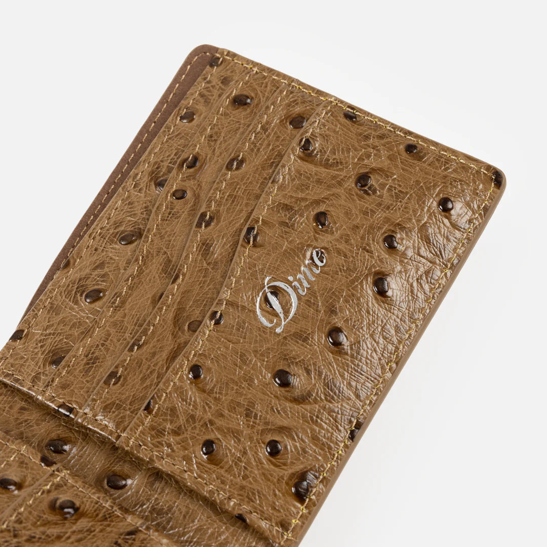 Dime Fauxstrich Wallet - Coffee