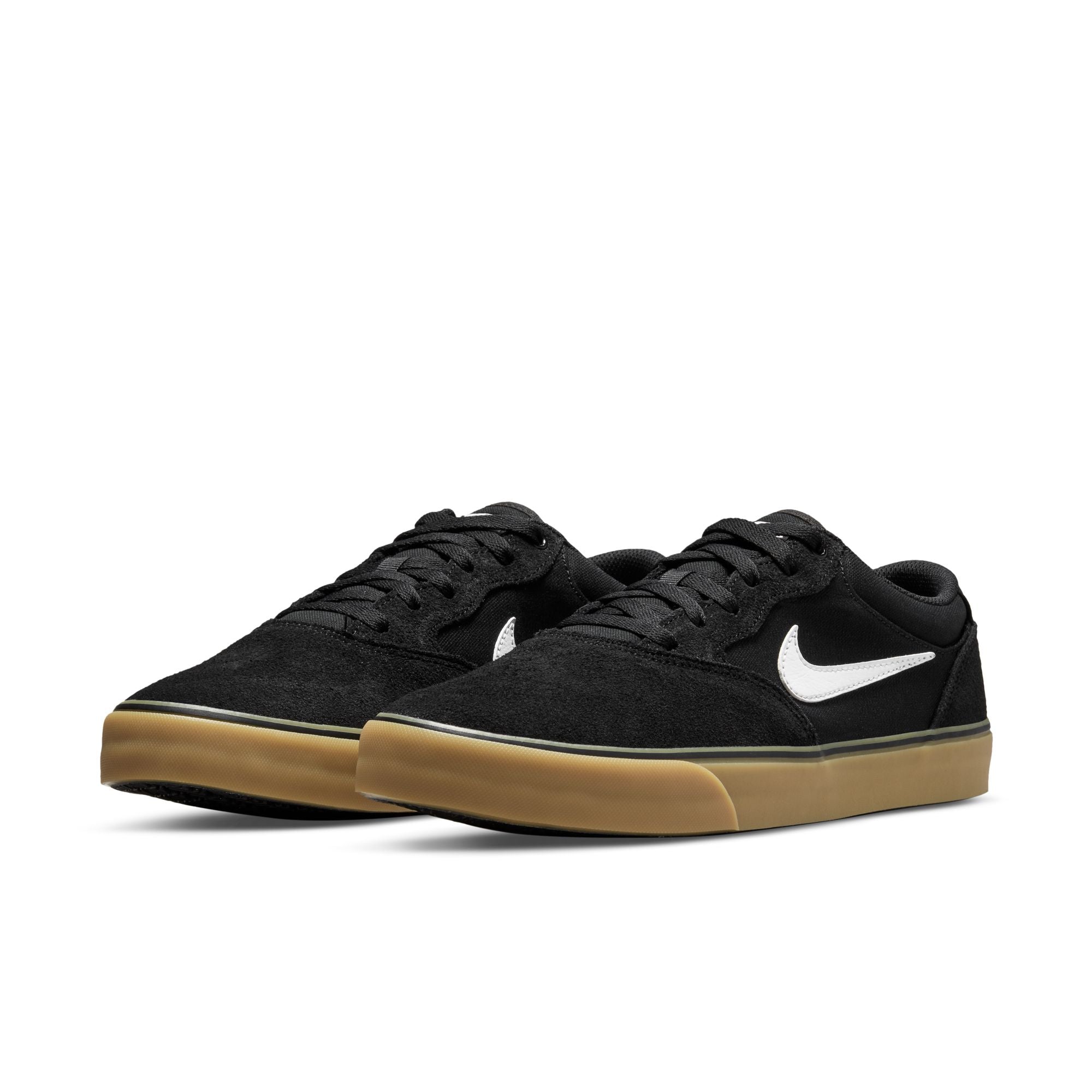 NIKE SB CHRON 2 BLACK/WHITE-BLACK-GUM LIGHT BROWN