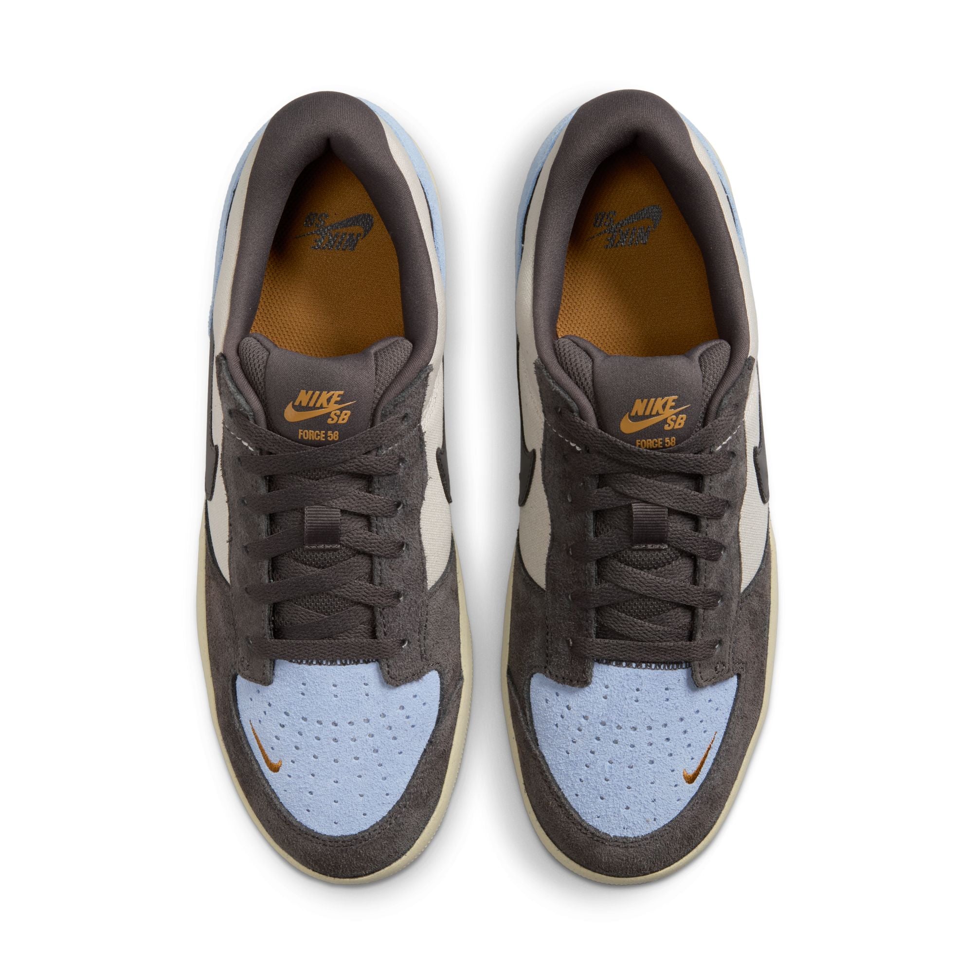 NIKE SB FORCE 58 - LT OREWOOD BROWN/MEDIUM ASH-PSYCHIC BLUE