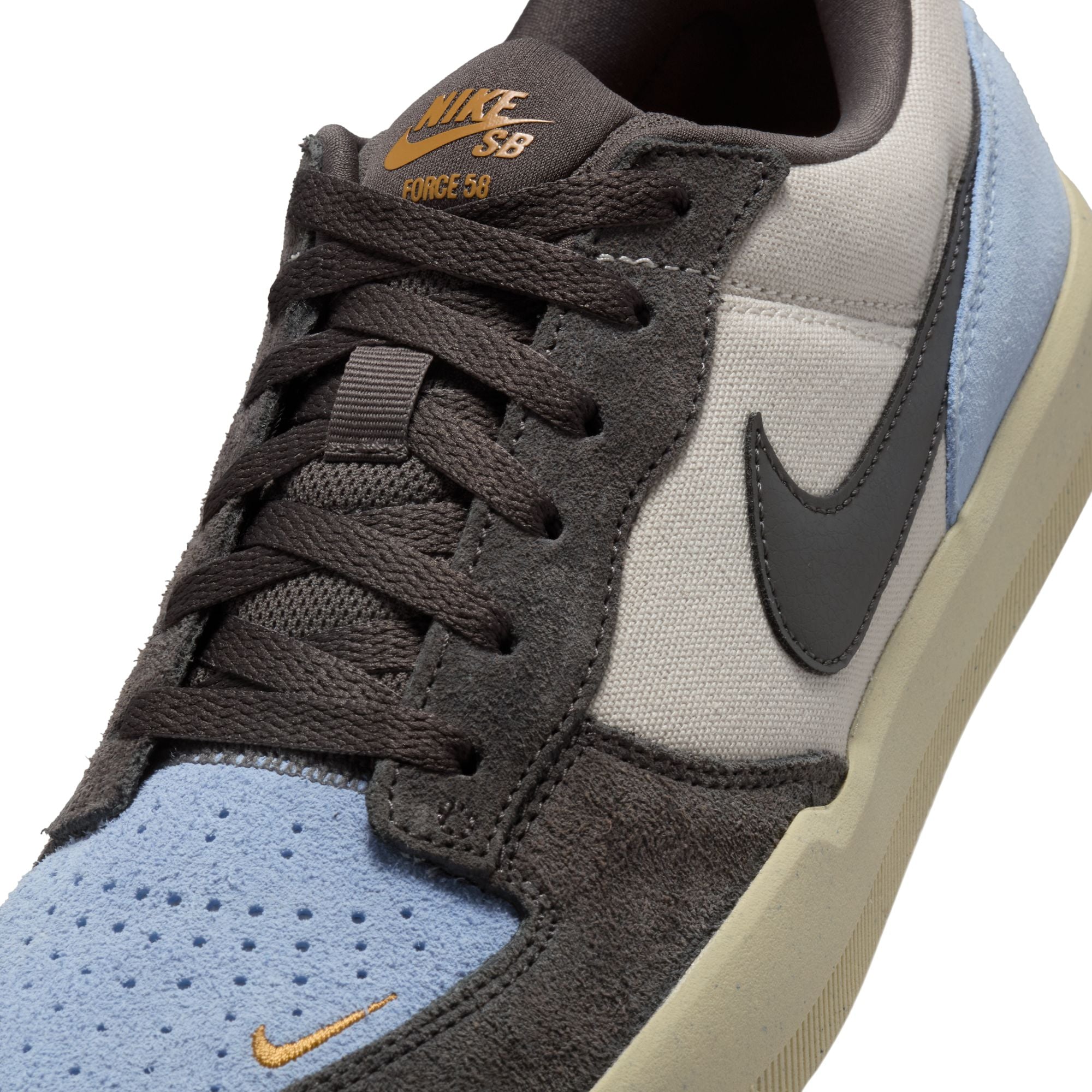NIKE SB FORCE 58 - LT OREWOOD BROWN/MEDIUM ASH-PSYCHIC BLUE