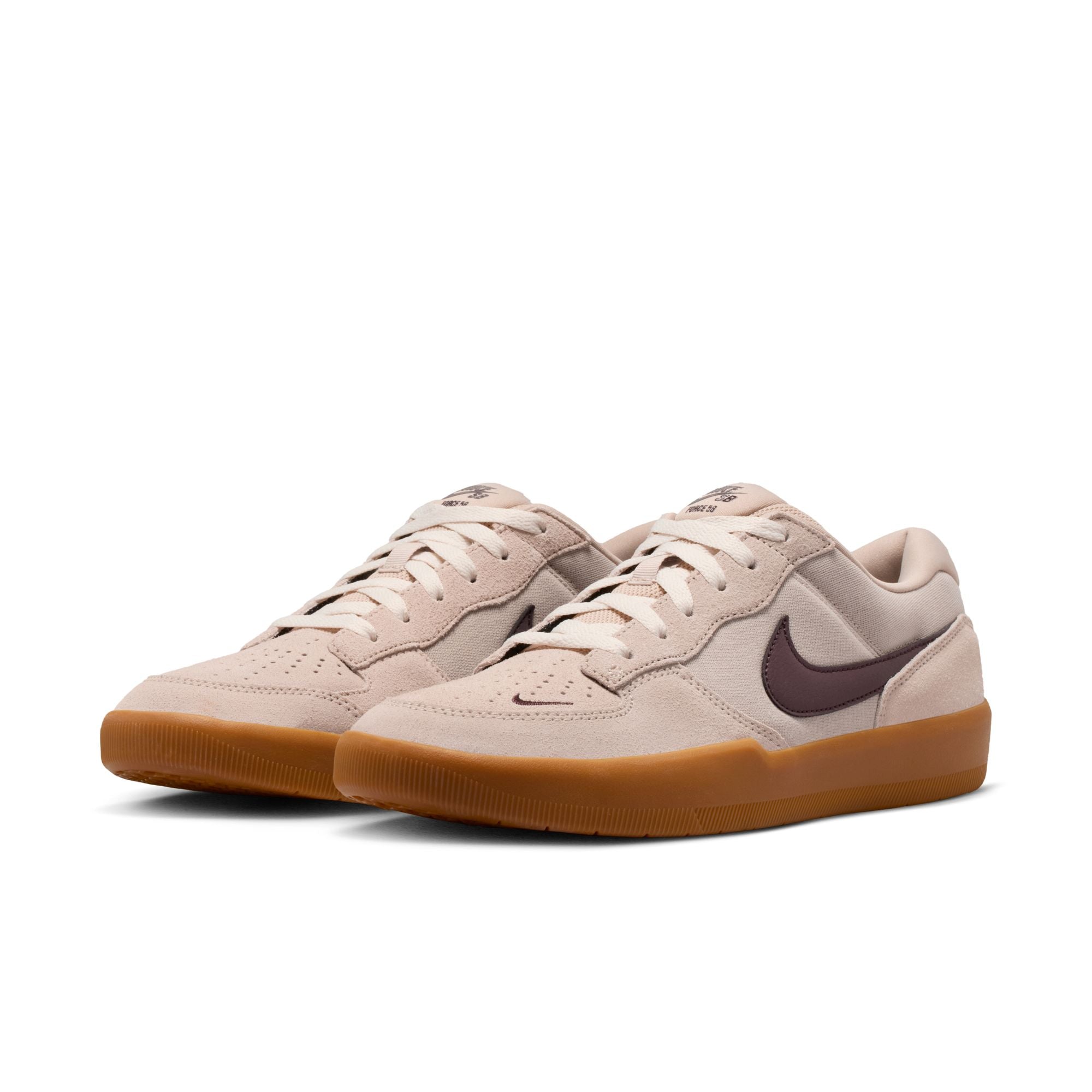 Nike SB Force 58 - CREAM II/BURGUNDY CRUSH-GUM LIGHT BROWN
