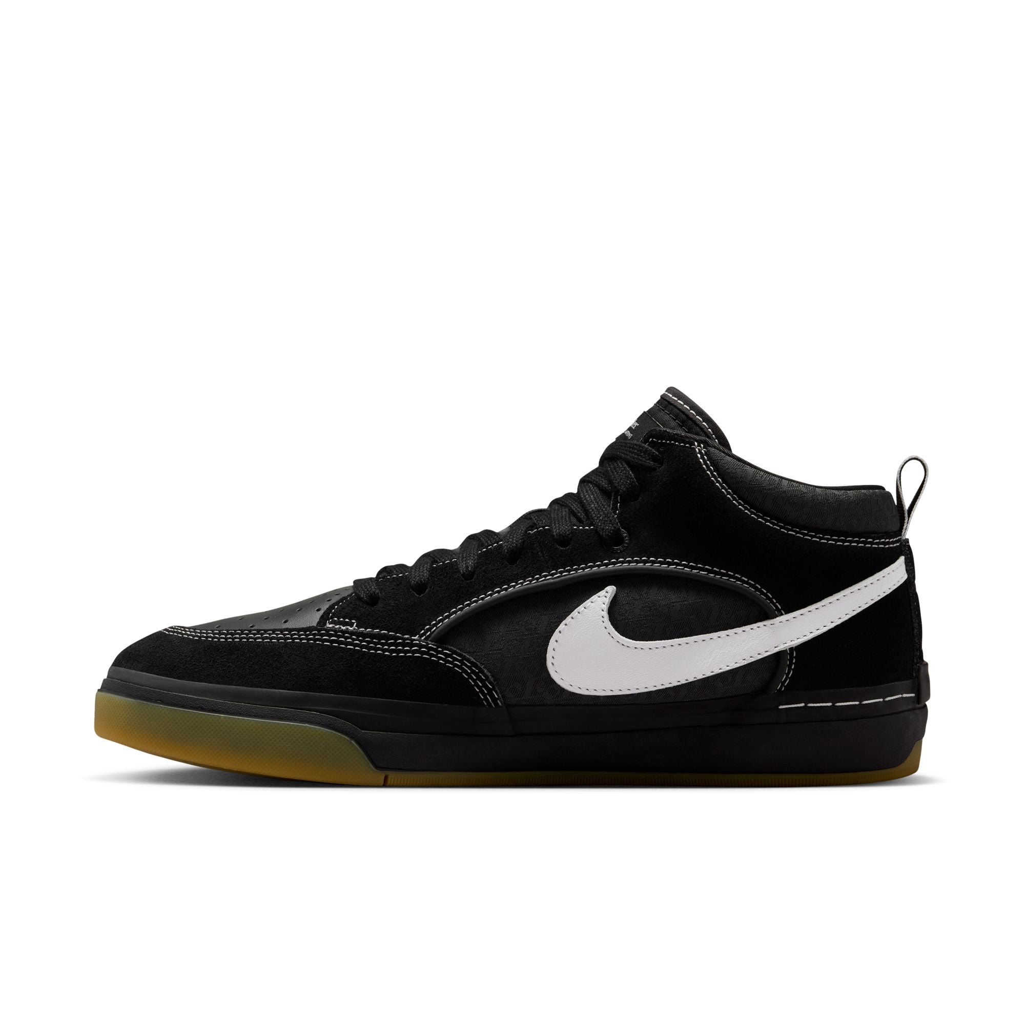 Nike SB React Leo - Black/White-Black-Gum Light Brown