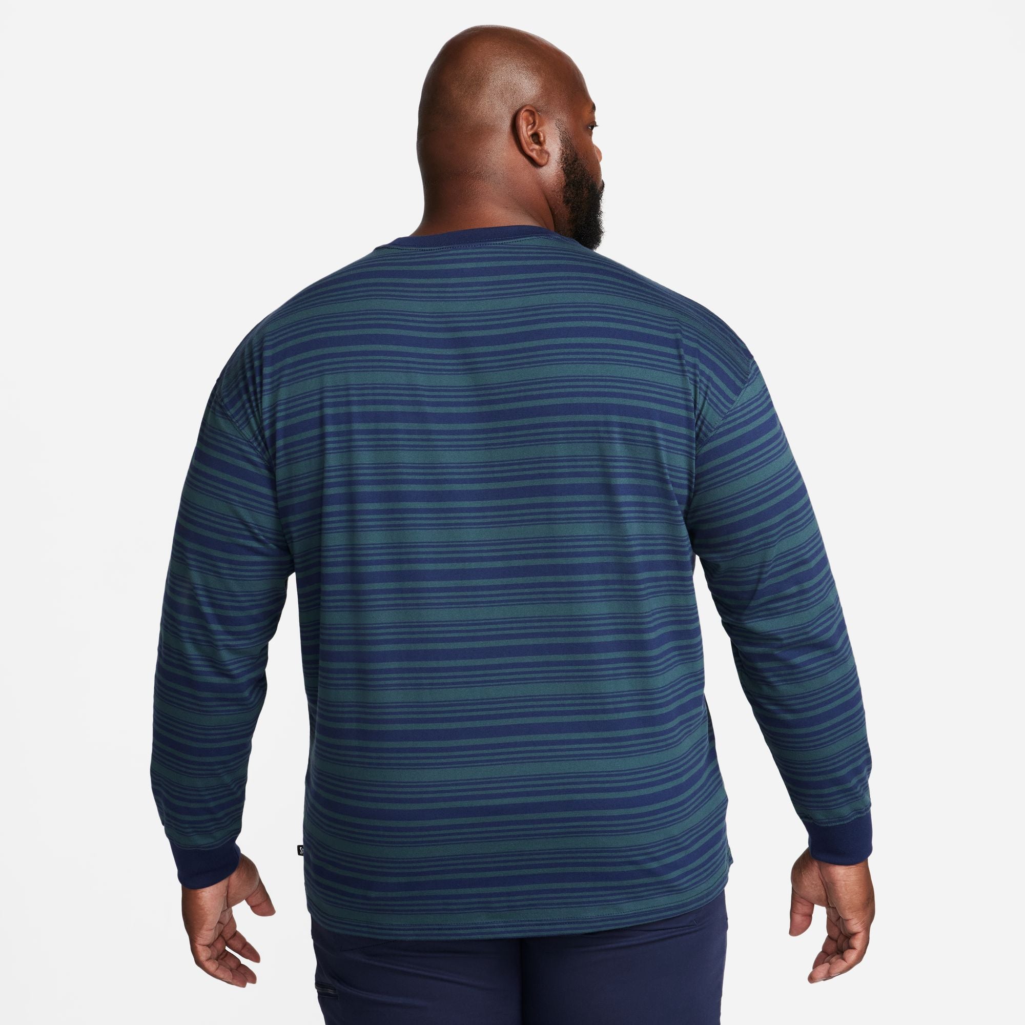 Nike SB Long-Sleeve Skate T-Shirt - Midnight Navy/Deep Jungle