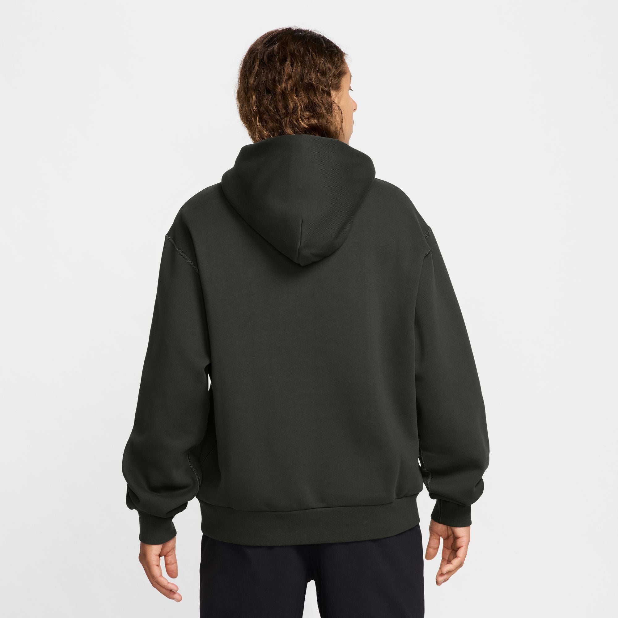 Nike SB Fleece Pullover Skate Hoodie - SEQUOIA/WHITE