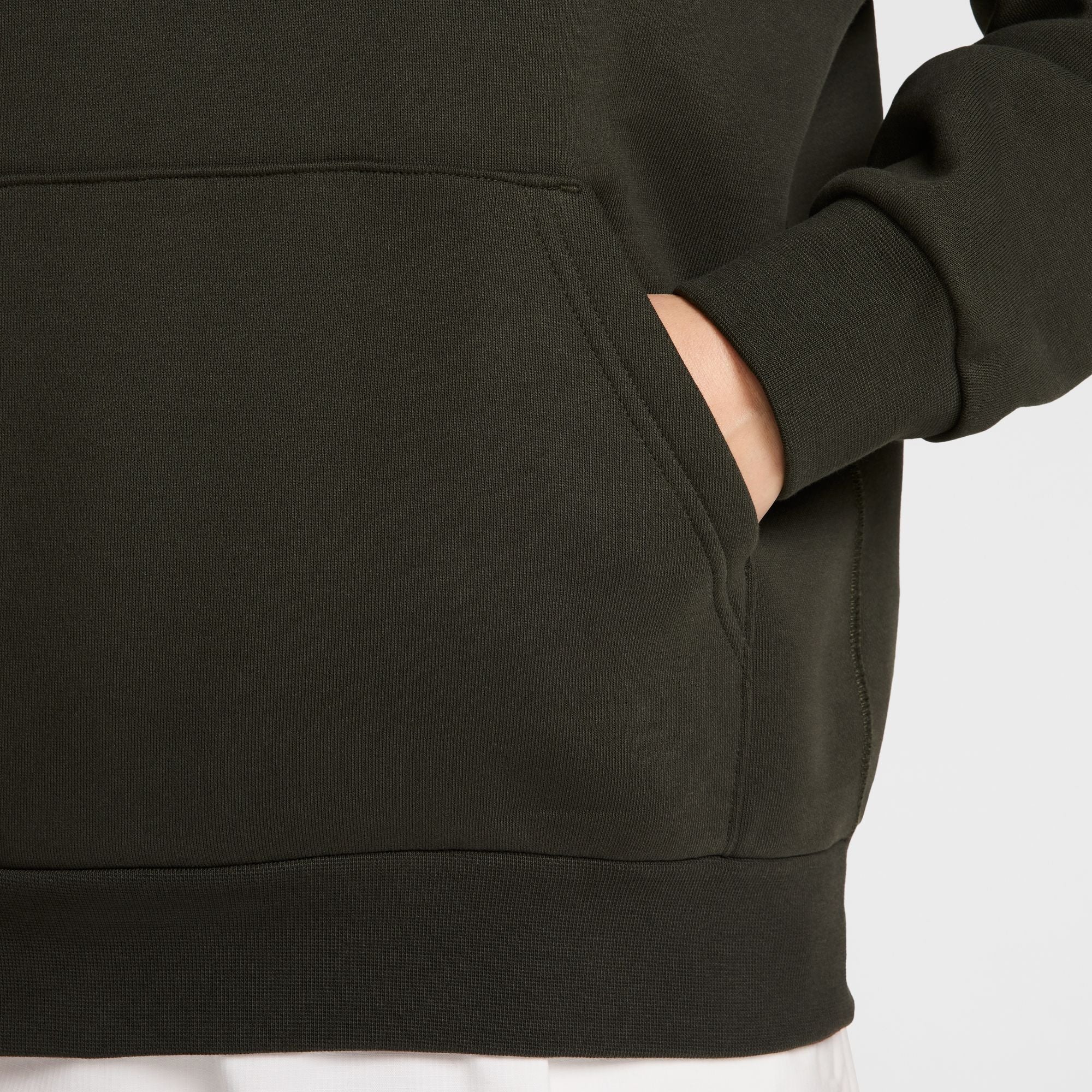 Nike SB Fleece Pullover Skate Hoodie - SEQUOIA/WHITE