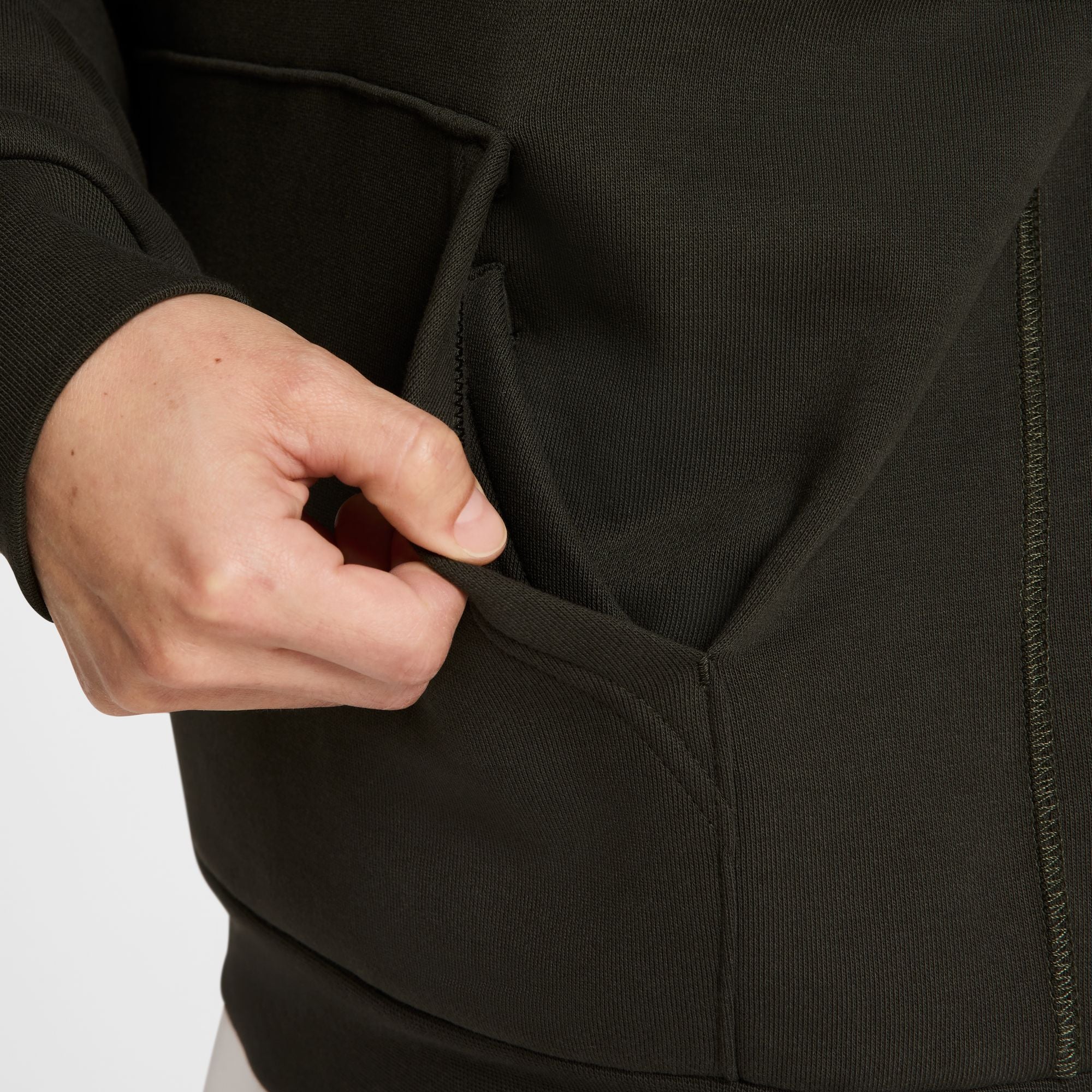 Nike SB Fleece Pullover Skate Hoodie - SEQUOIA/WHITE