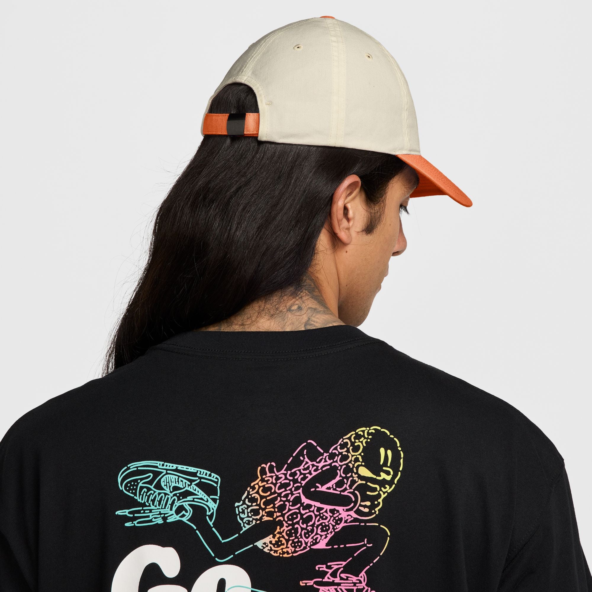 Nike SB Club Unstructured Skate Cap - Coconut Milk/Orange Frost