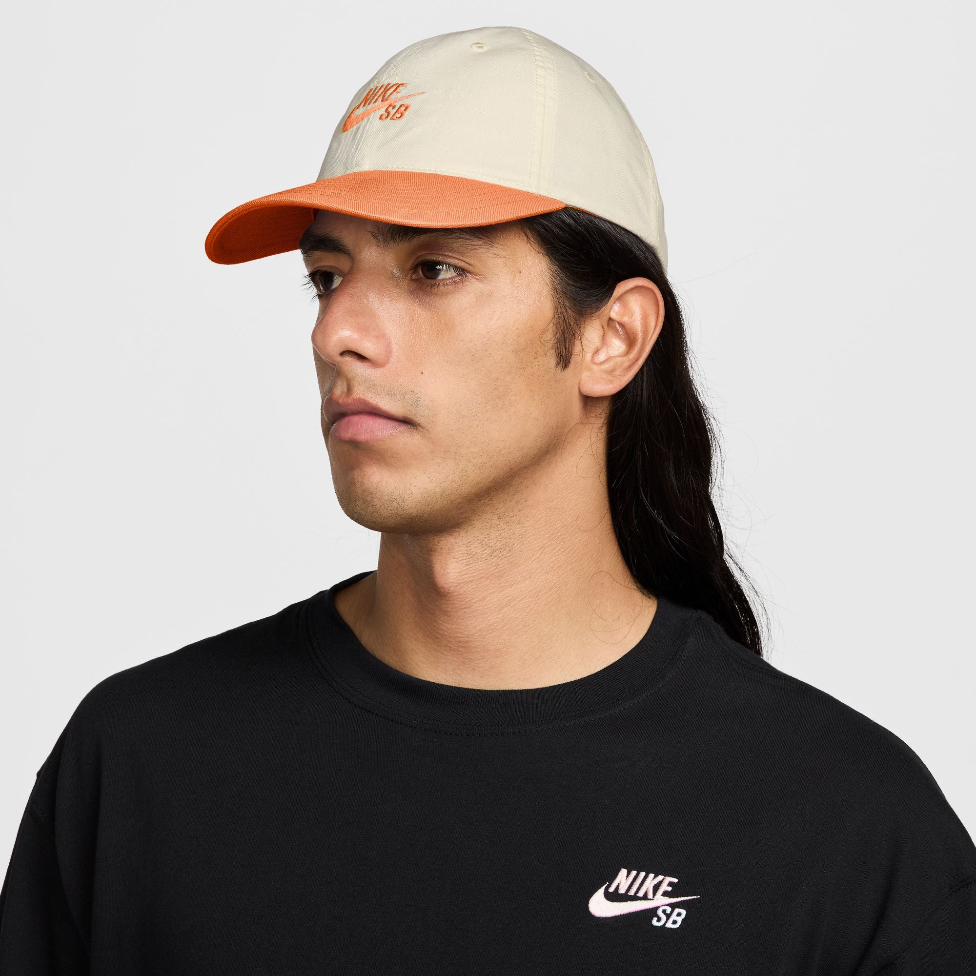 Nike SB Club Unstructured Skate Cap - Coconut Milk/Orange Frost
