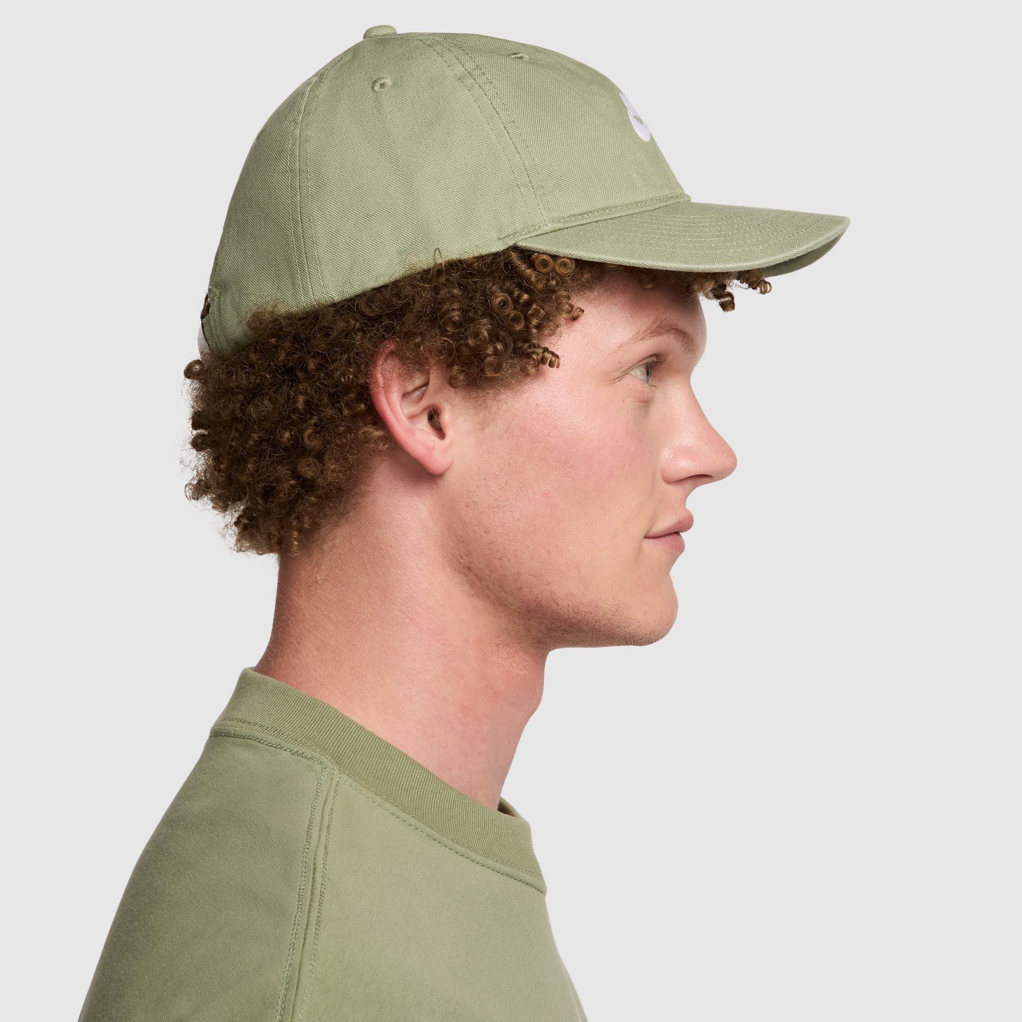 Nike SB Club Unstructured Skate Cap - Oil Green/White