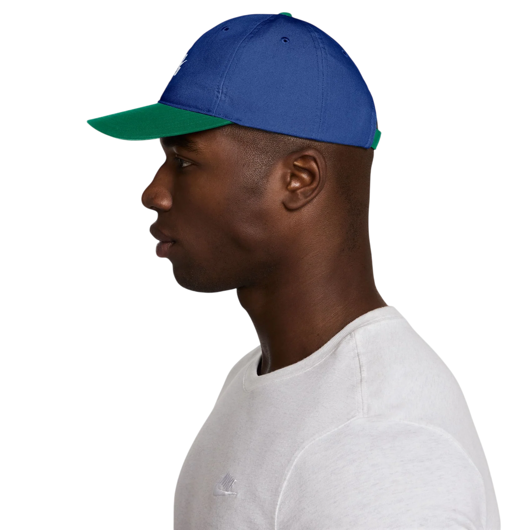Nike SB Club Unstructured Skate Cap - Game Royal/Malachite/White