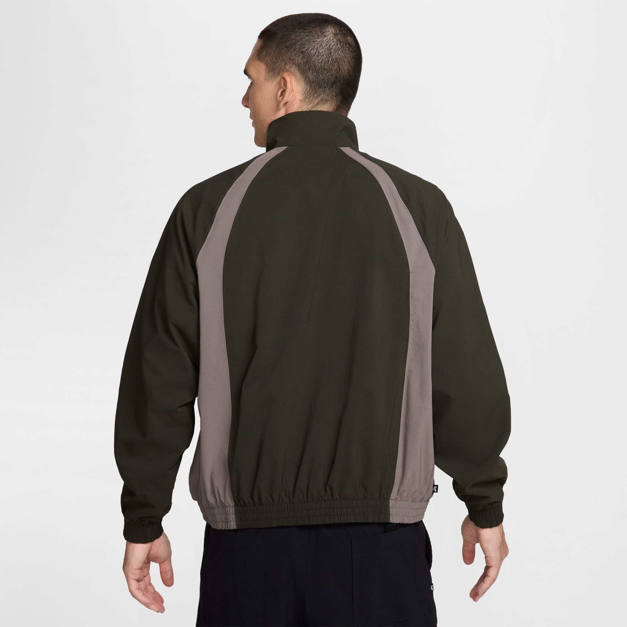 Nike SB Full-Zip Woven Skate Jacket - SEQUOIA/CAVE STONE/WHITE