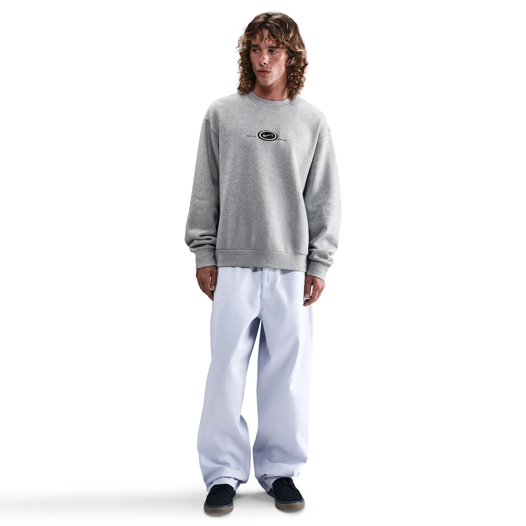 Nike SB Fleece Crew Koston - Dk. Grey Heather