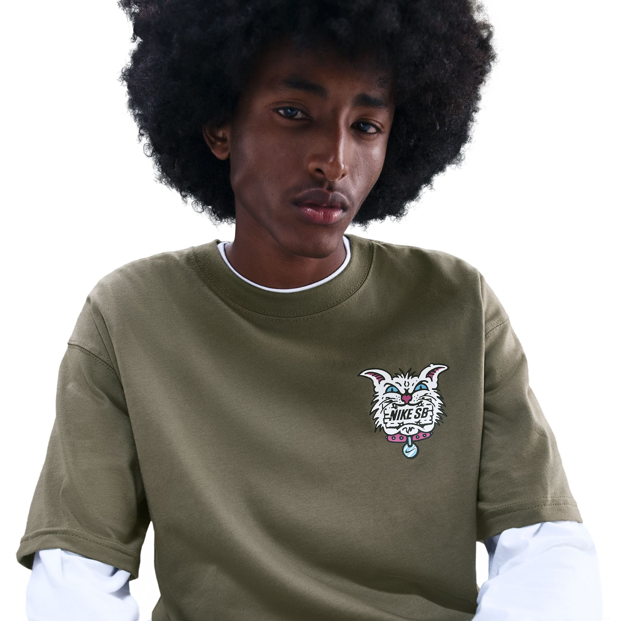 Nike SB Max90 Skate T-shirt - Medium Olive
