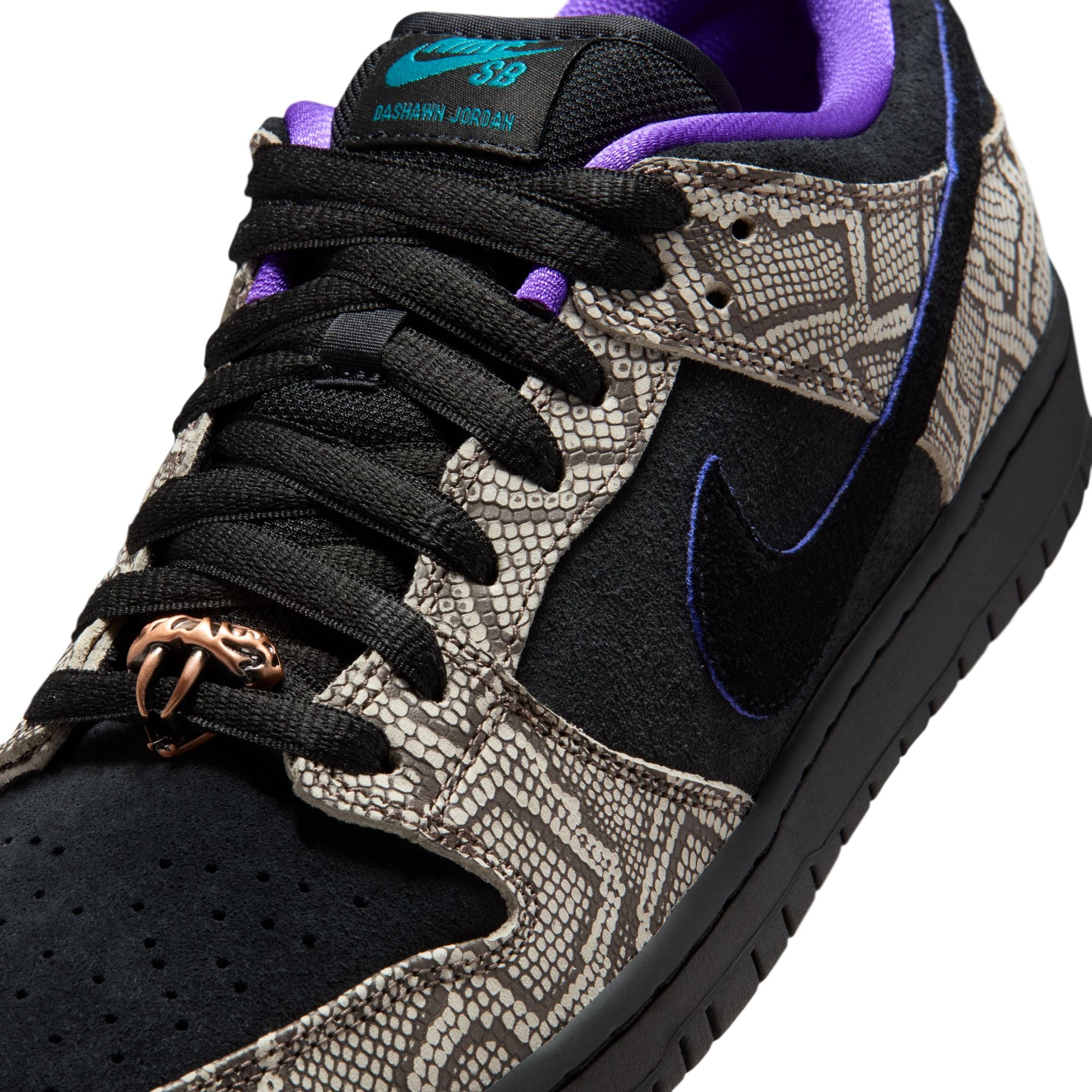 Nike SB Dunk Low x Dashawn Jordan - STRING/BLACK-BRIGHT SPRUCE-FIERCE PURPLE