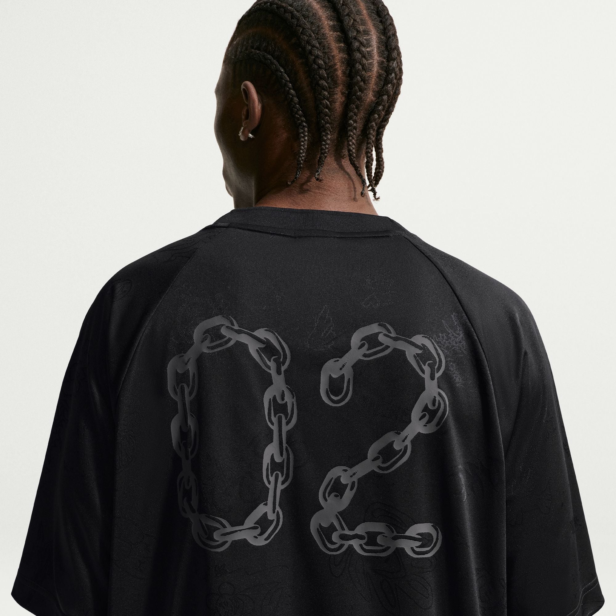 Nike SB Jacquard Skate Jersey Top - Black