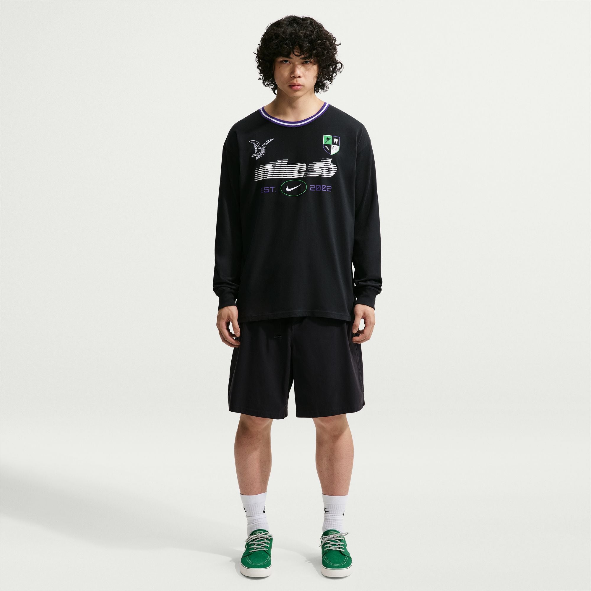 Nike SB Long-Sleeve Skate T-Shirt - Black