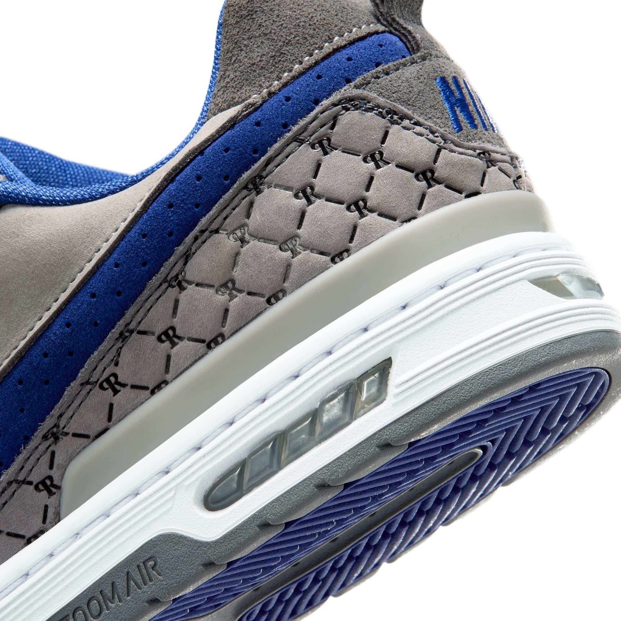 PAUL RODRIGUEZ ZOOM AIR LOW DG - FLINT GREY/DEEP ROYAL BLUE-FLINT GREY