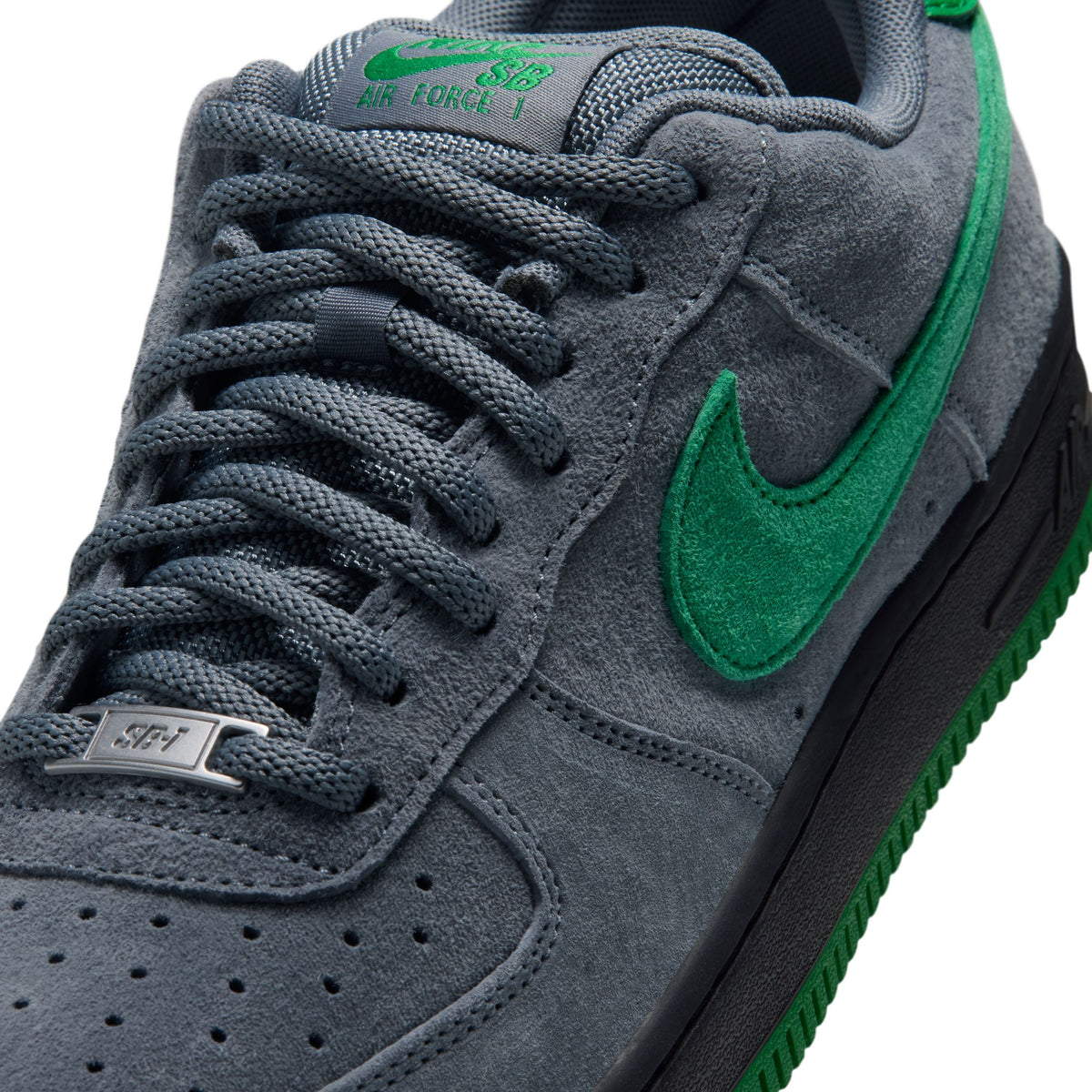 Nike SB Air Force 1 SE - Cool Grey/Court Green-Black-Court Green