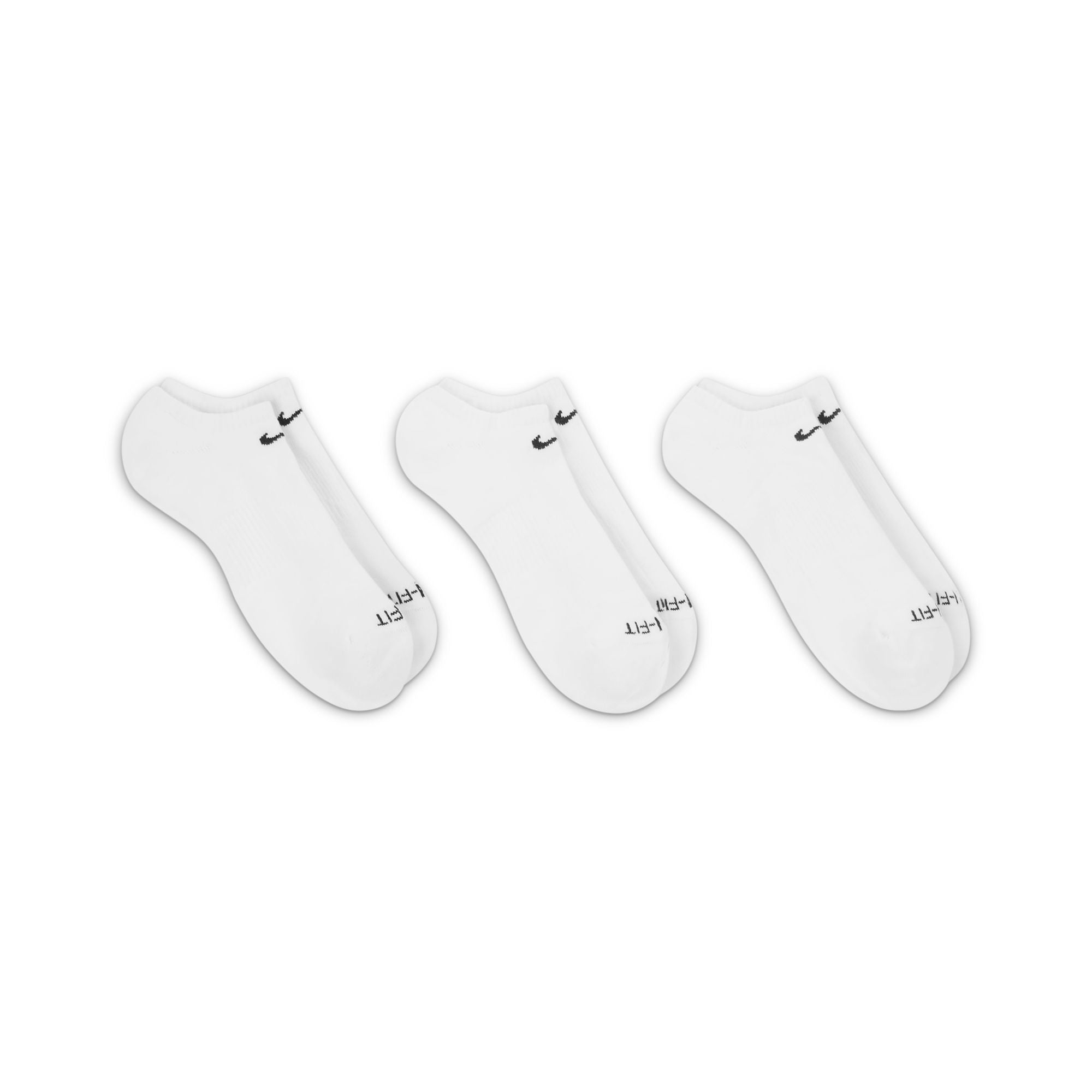 Nike Everyday Plus Cushioned No Show Socks (3 Pairs) - White