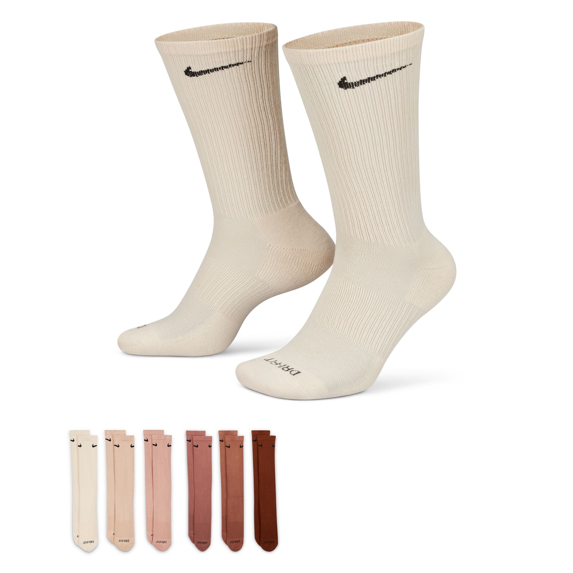 Nike Everyday Plus Cushioned Training Crew Socks (6 Pairs) - Multi