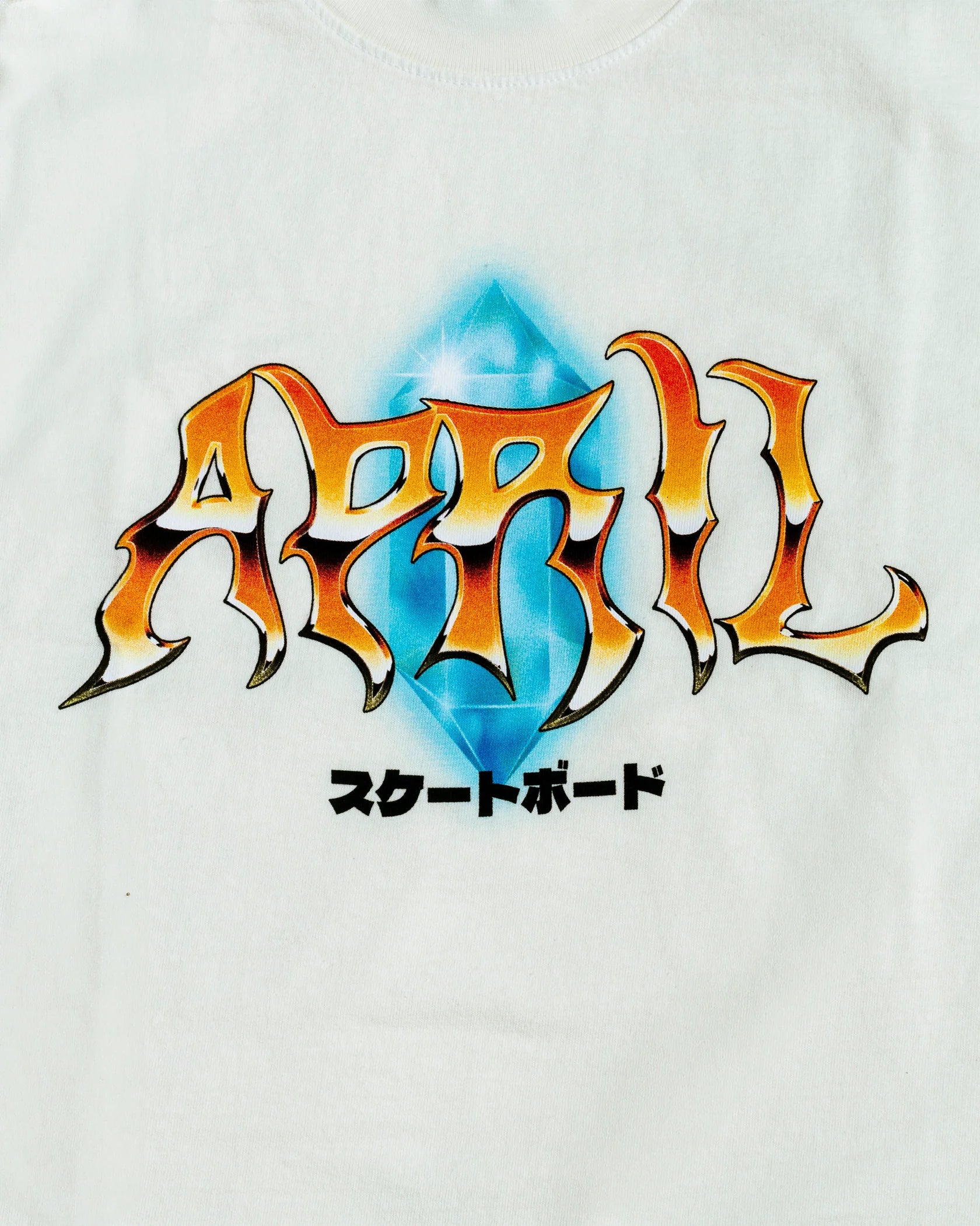 APRIL SKATEBOARDING TEE - OFF WHITE