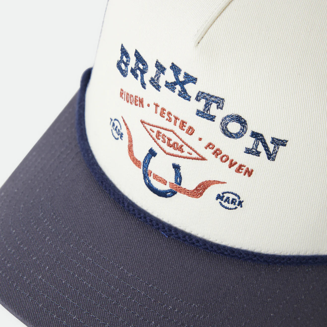 Brixton Morado MP Snapback - Midnight Blue/White