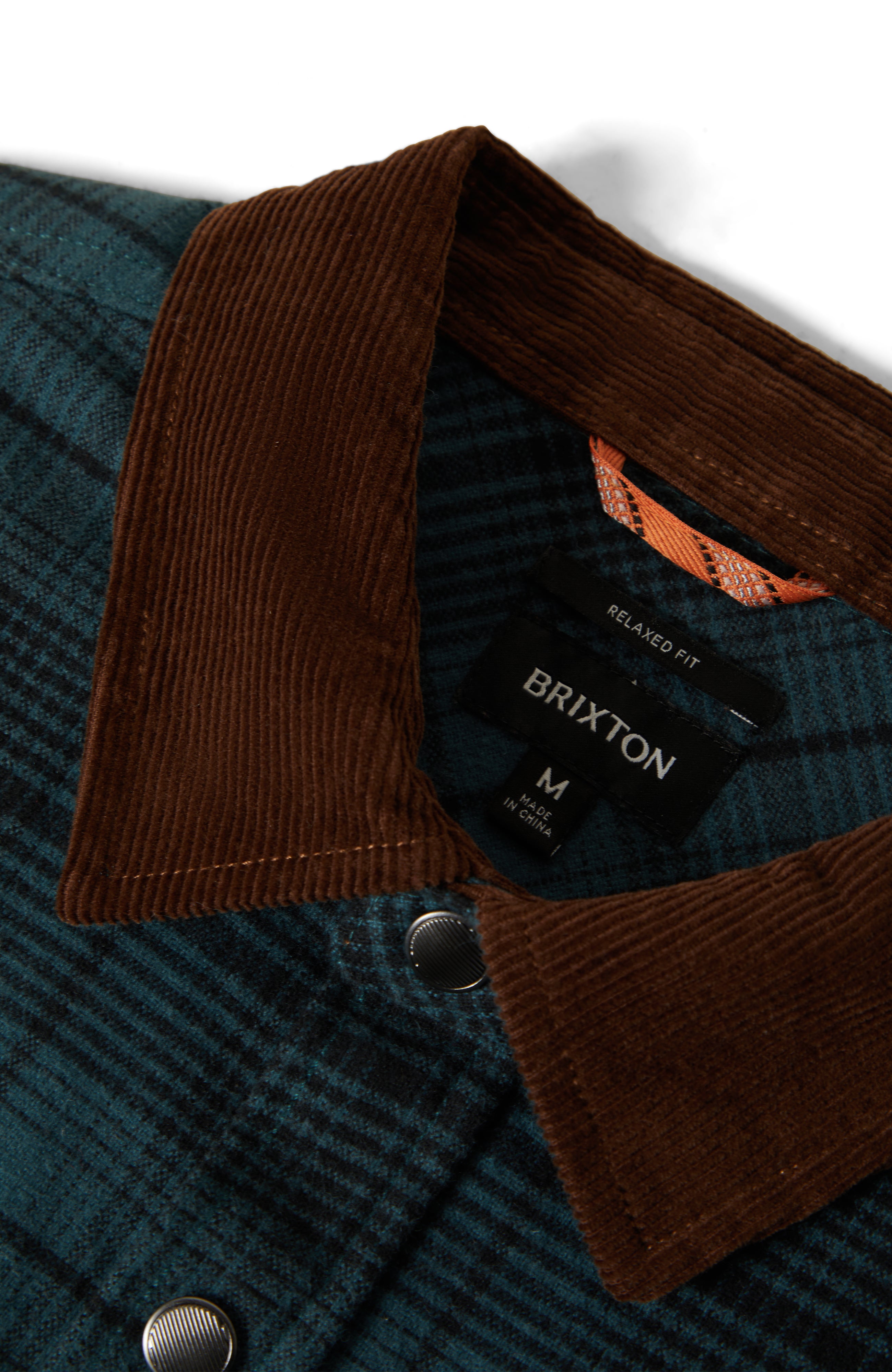 Brixton Builders Bowery Flannel - Night Sage/Black