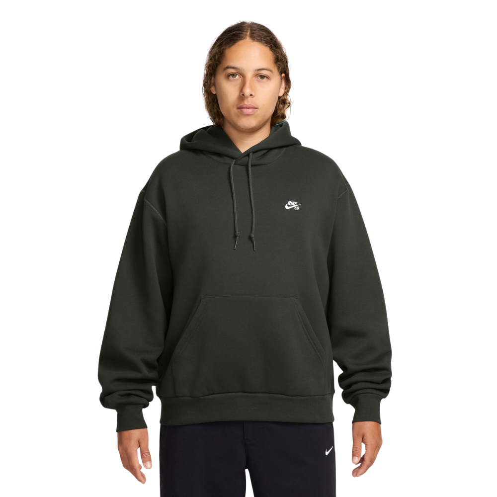 Nike SB Fleece Pullover Skate Hoodie - SEQUOIA/WHITE